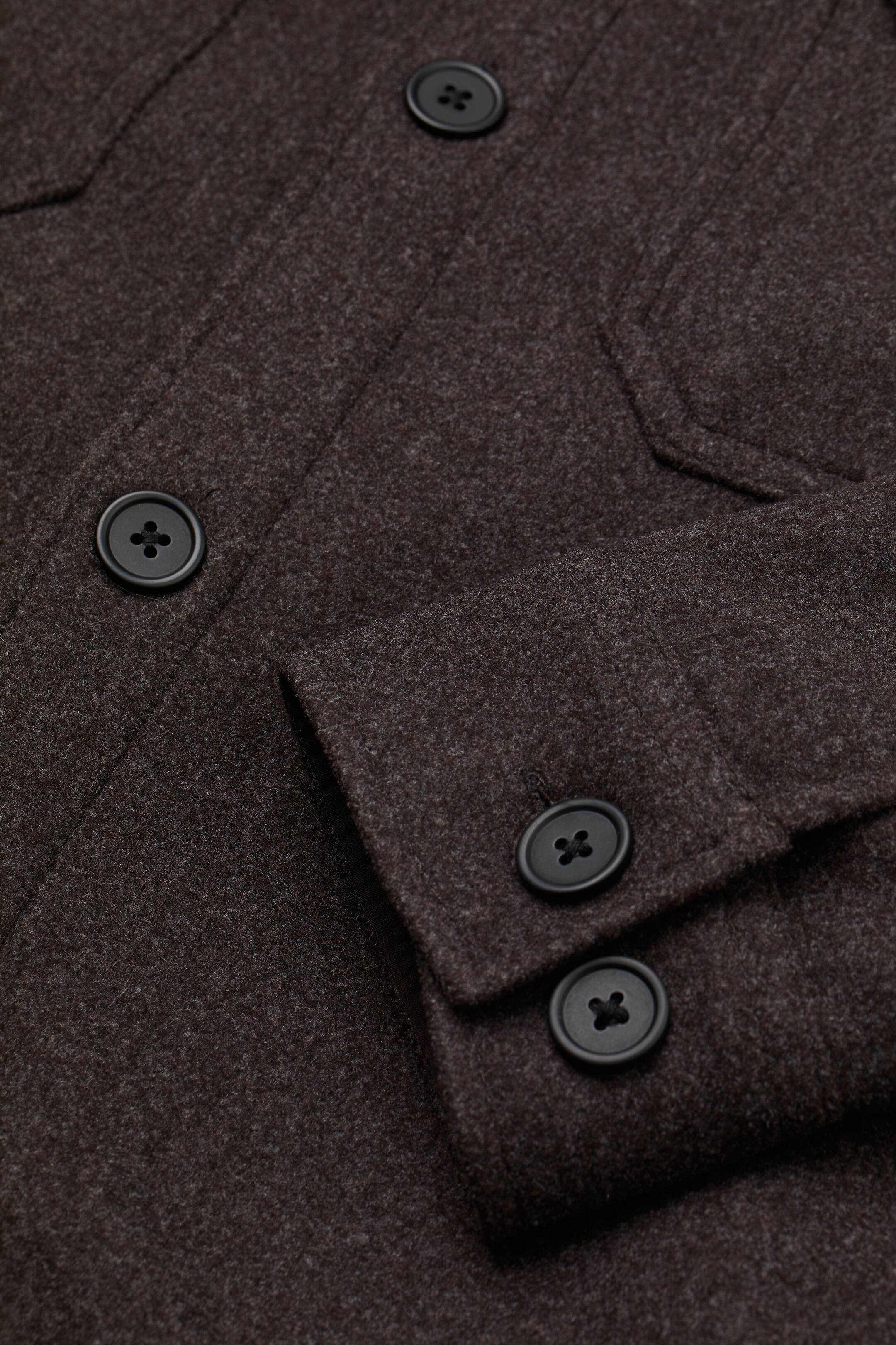 Zobacz większy obraz: Koszula wierzchnia Relaxed Fit - Ciemnobrązowy melanż - ON | H&M PL 2