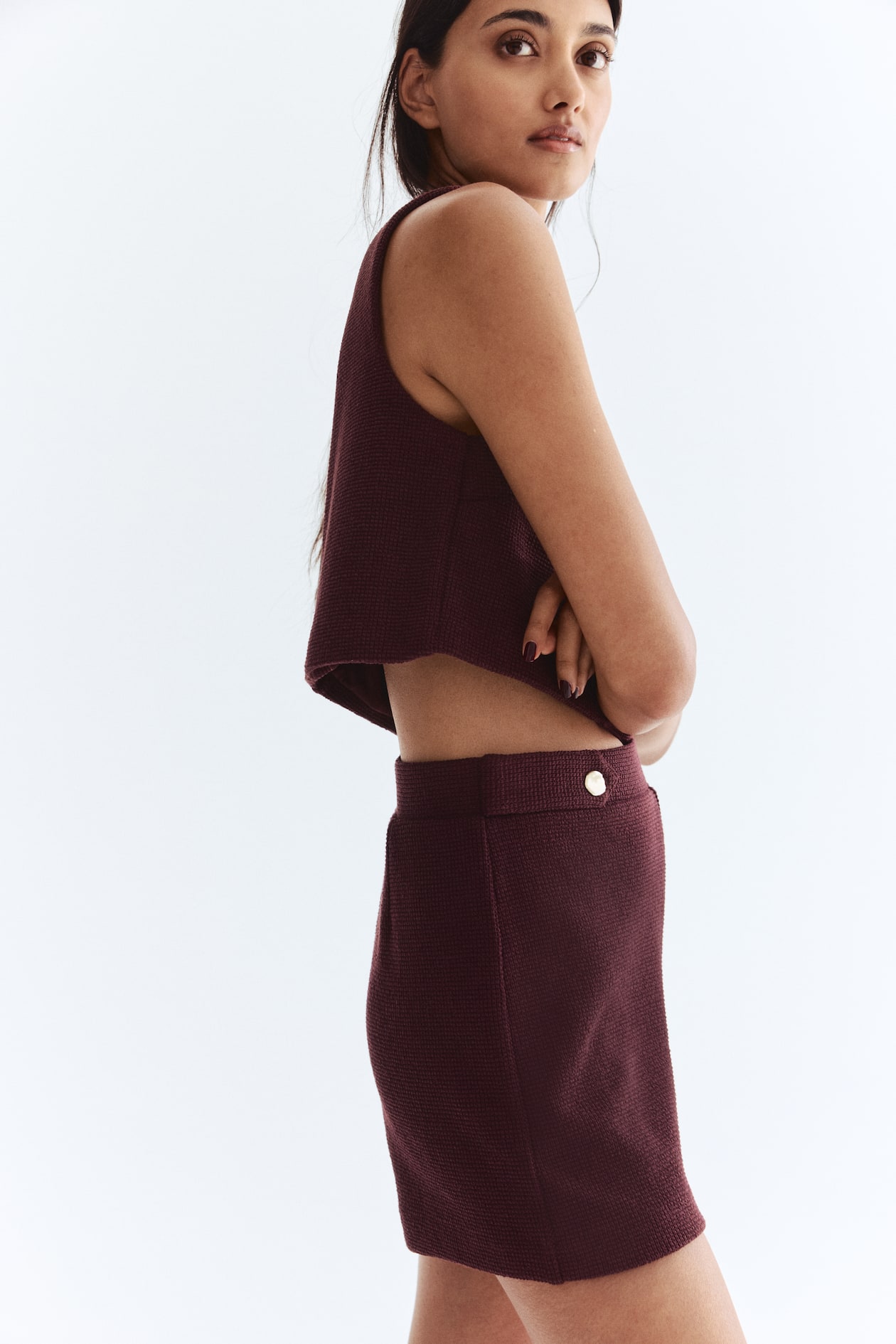 Textured-Knit Shorts - image 2