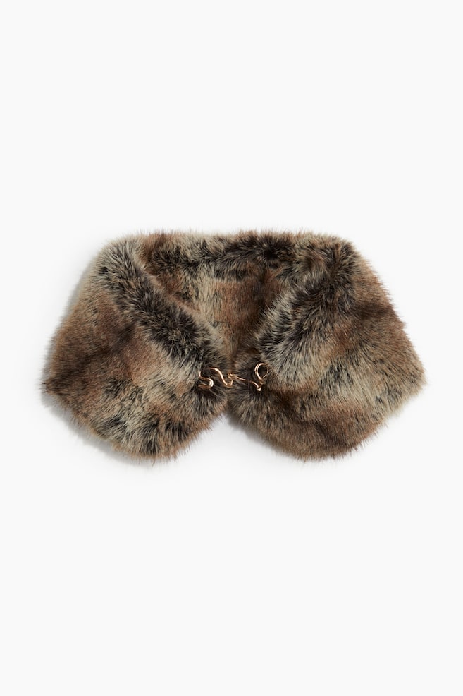 Col duveteux - Marron/Beige clair - 1
