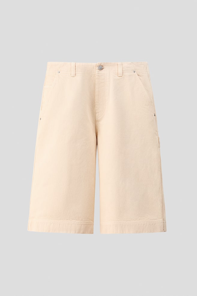 Loose Fit Carpenter shorts - Light beige - 1