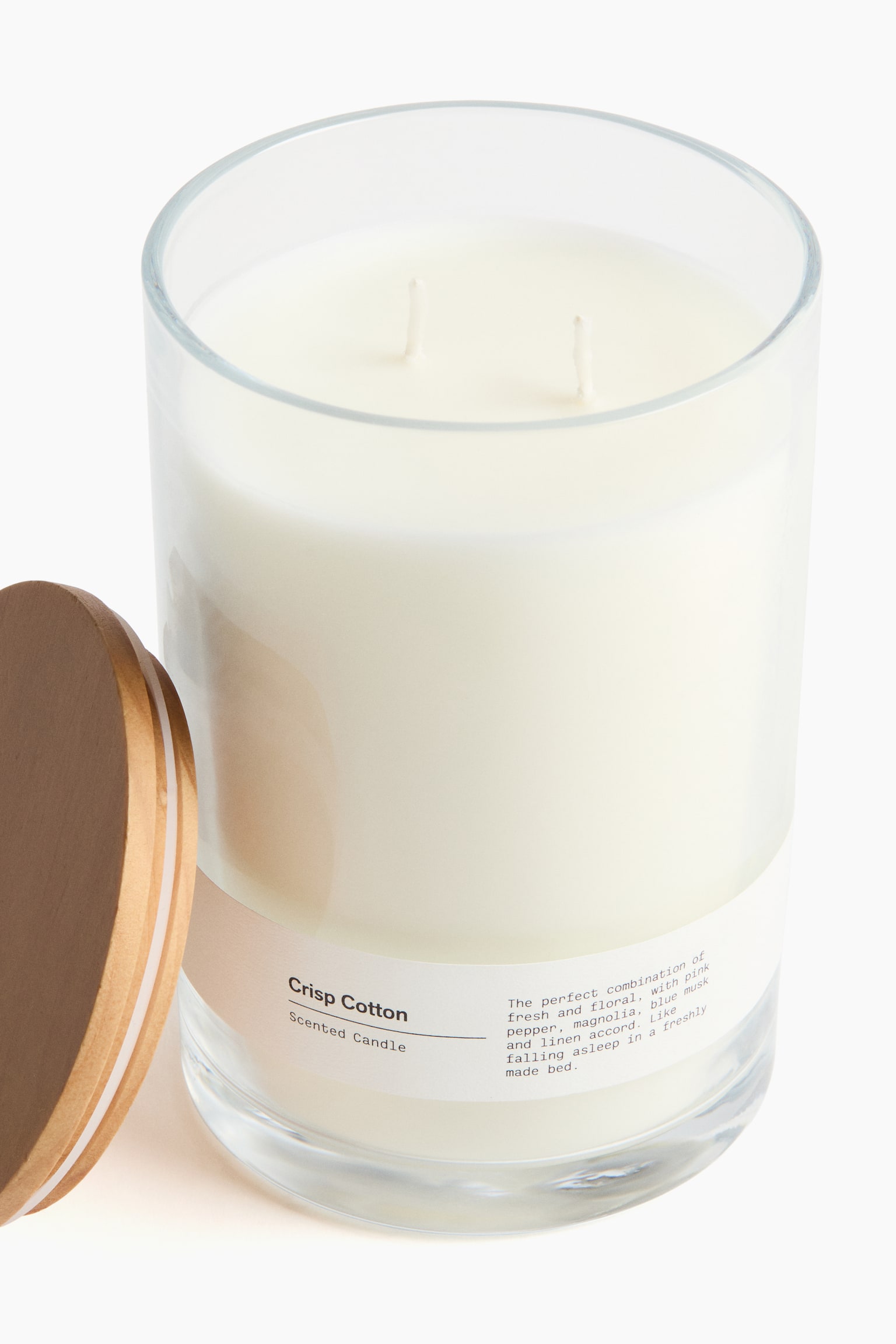 Candela profumata con due stoppini - Crisp Cotton/Sublime Patchouli - 4