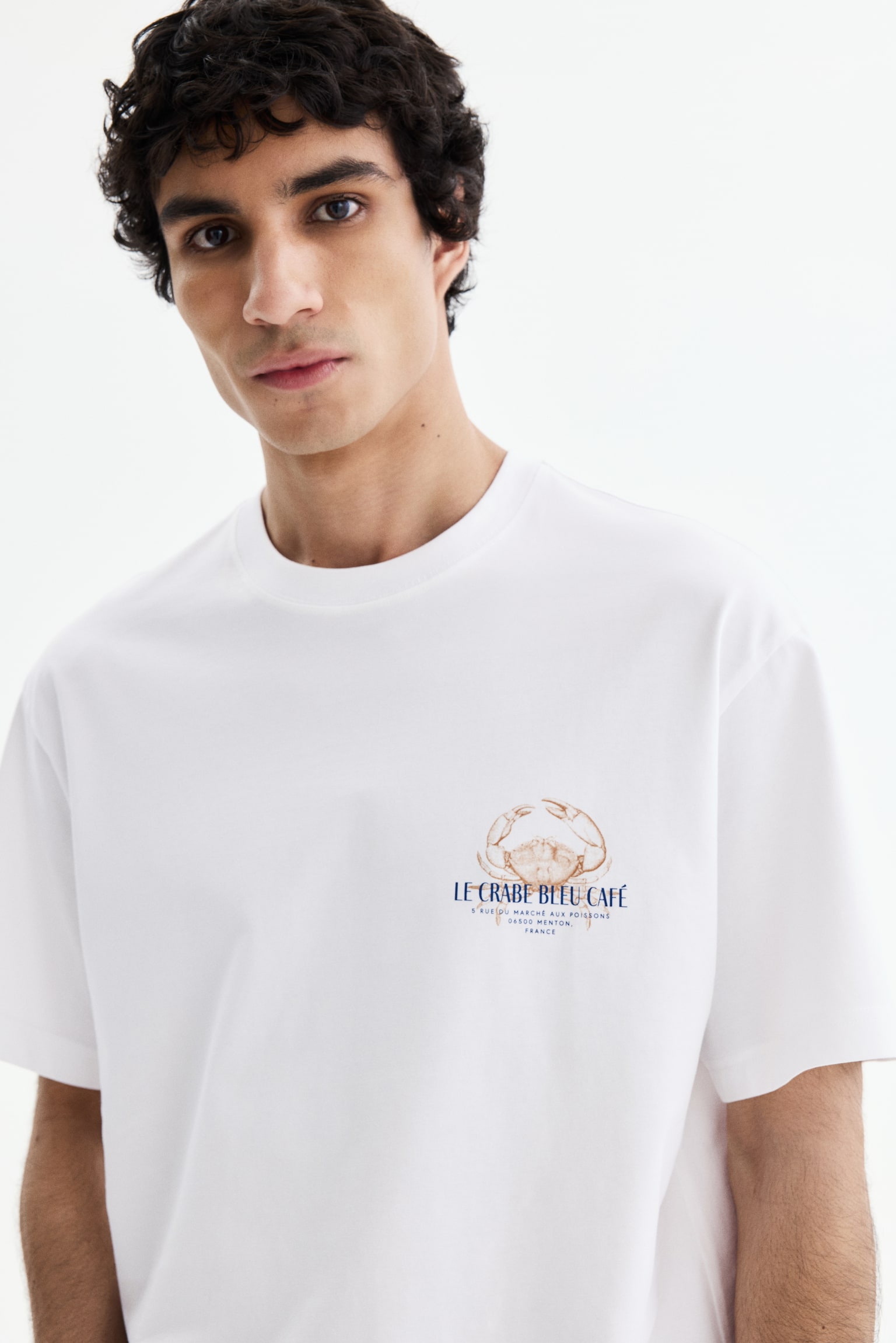 Loose Fit Printed T-shirt - White/Crab/Dark grey/No Defeat/Light blue/Non Redibit/Peach pink/Echo Park/White/NYC Run Club - 6