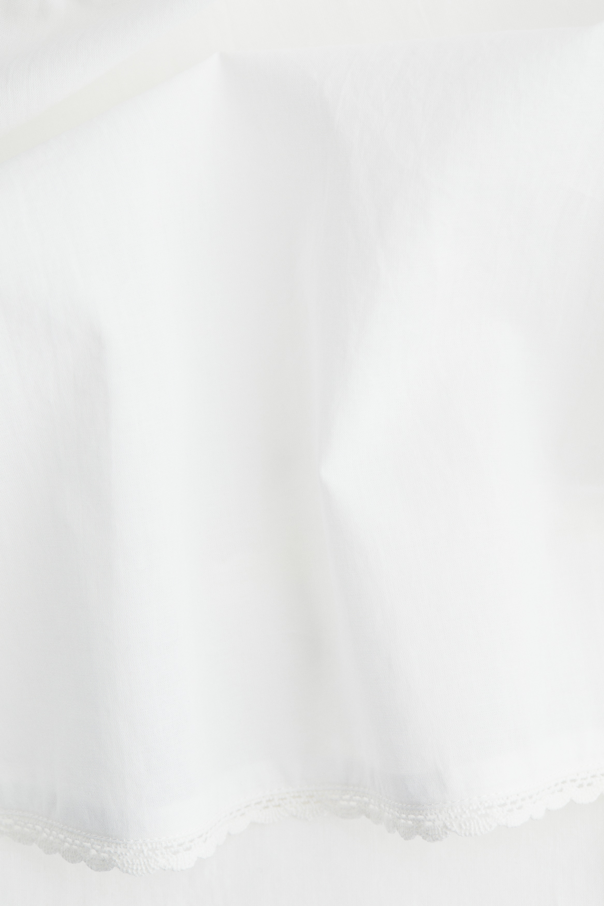 Frill-trimmed cotton top