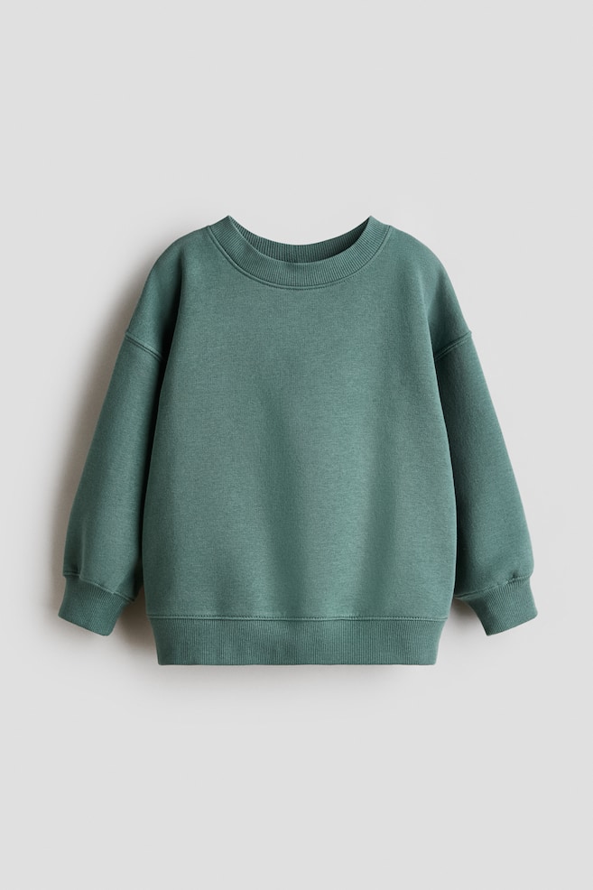 Oversized brushed-inside sweatshirt - Green/Dark green/Light blue/Light turquoise/Red/Dusty blue/Navy blue/Light blue/Dark grey/Green - 1
