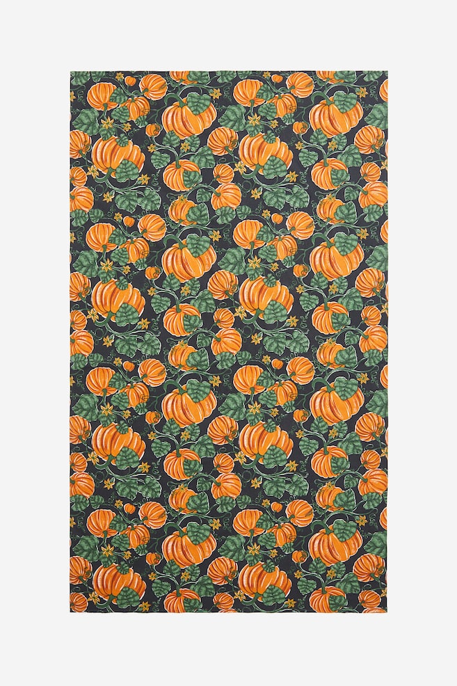 Patterned cotton tablecloth - Orange/Patterned - 2