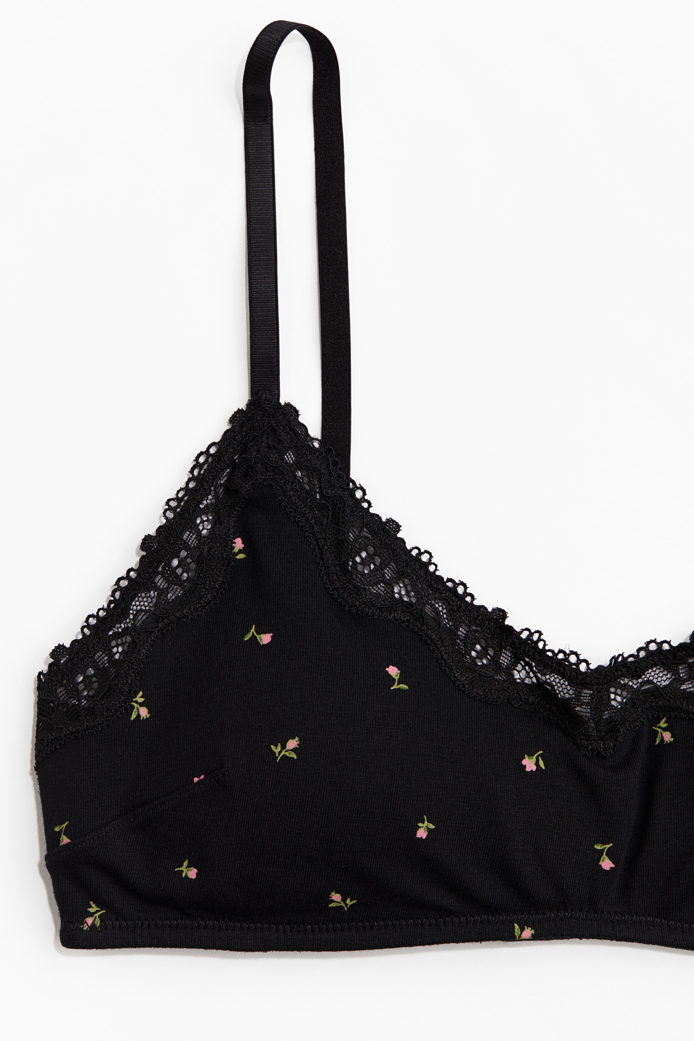 Padded soft cotton bra