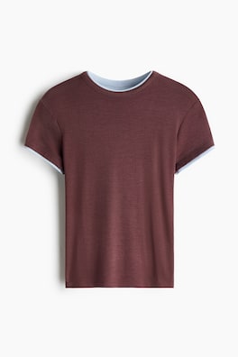 T-shirt med dubblerad look