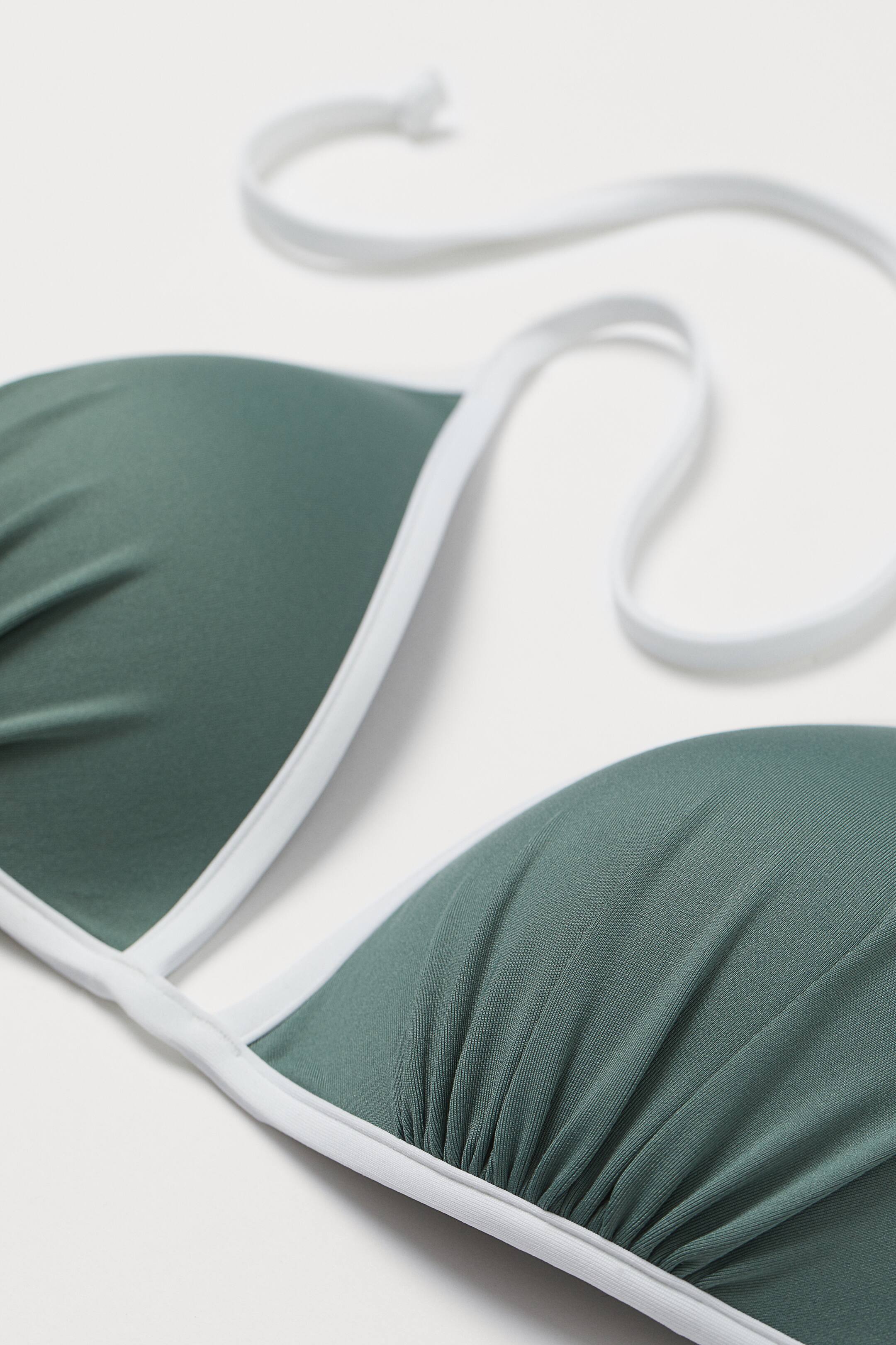 DOBREVA Vrouwen Push Up Bikini Top Gewatteerde Sexy Halter Zelf Tie Zwemkleding, BH Maten zwart 70A DOBREVA Vrouwen Push Up Bikini Top Gewatteerde Sexy Halter Zelf Tie Zwemkleding, BH Maten zwart 70A