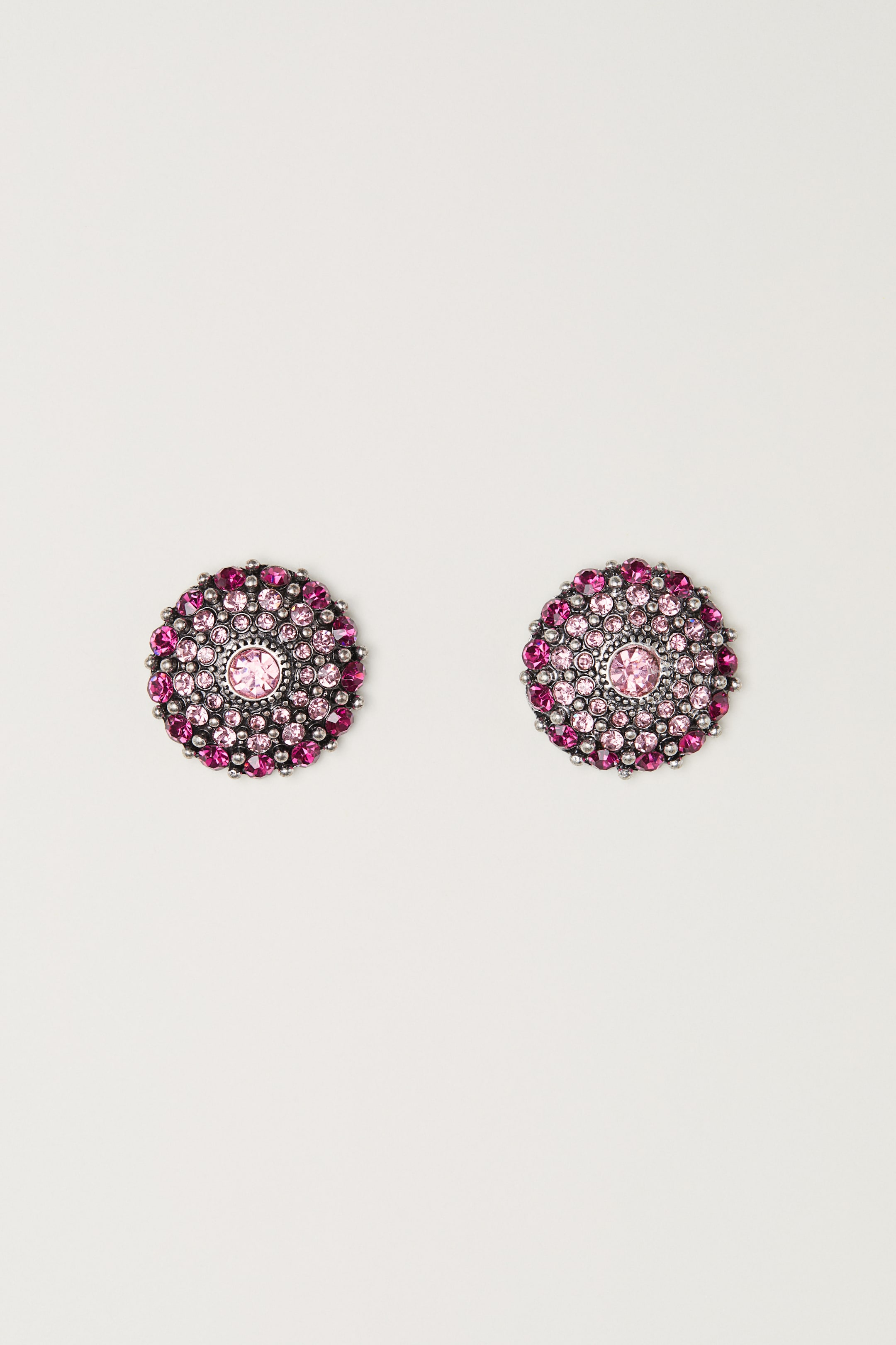 Näytä suurempi kuva: Strassikorvarenkaat - Magenta - NAISET | H&M FI 1
