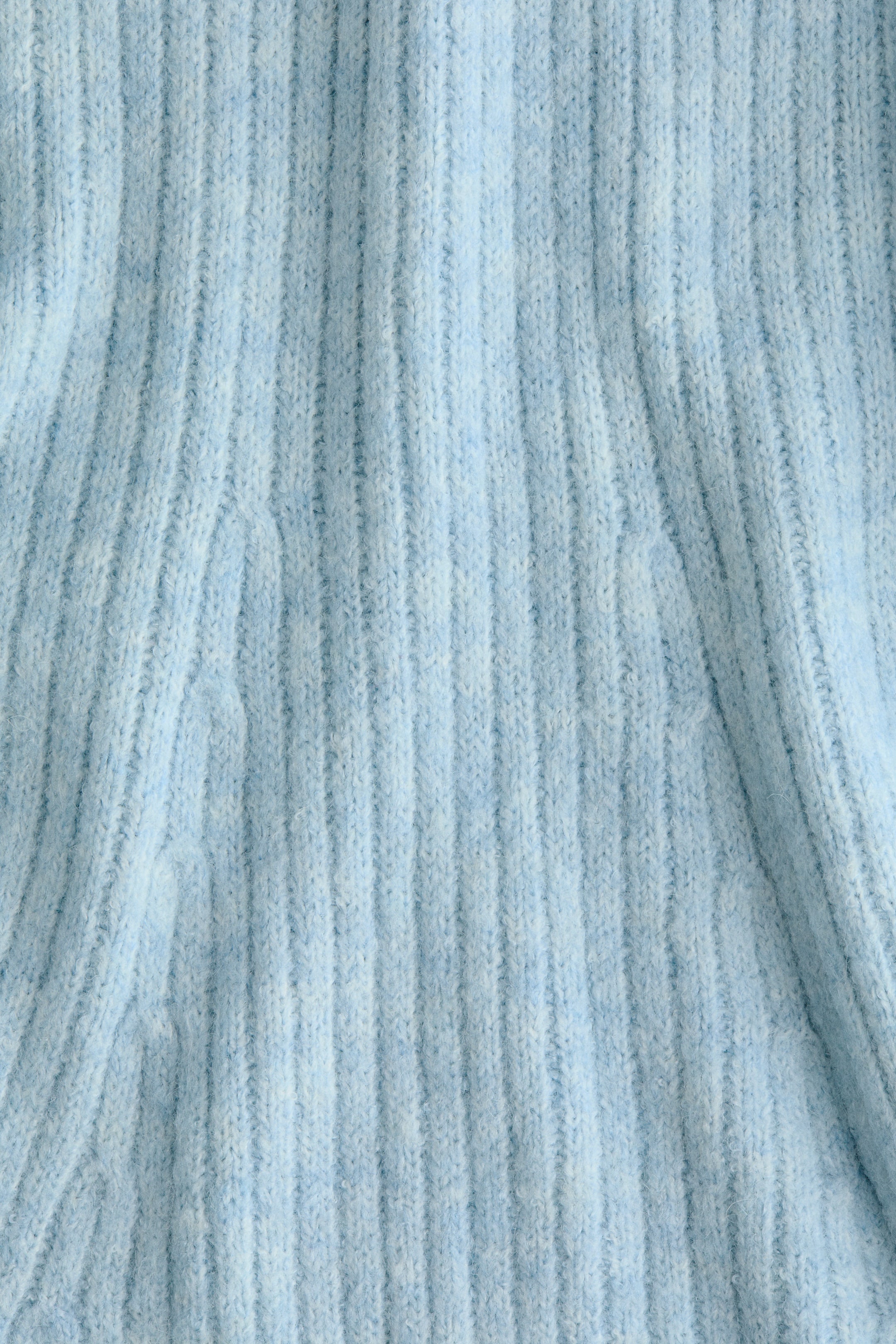 View larger image: Rib-knit off-the-shoulder dress - Light blue marl - Ladies | H&M GB 6