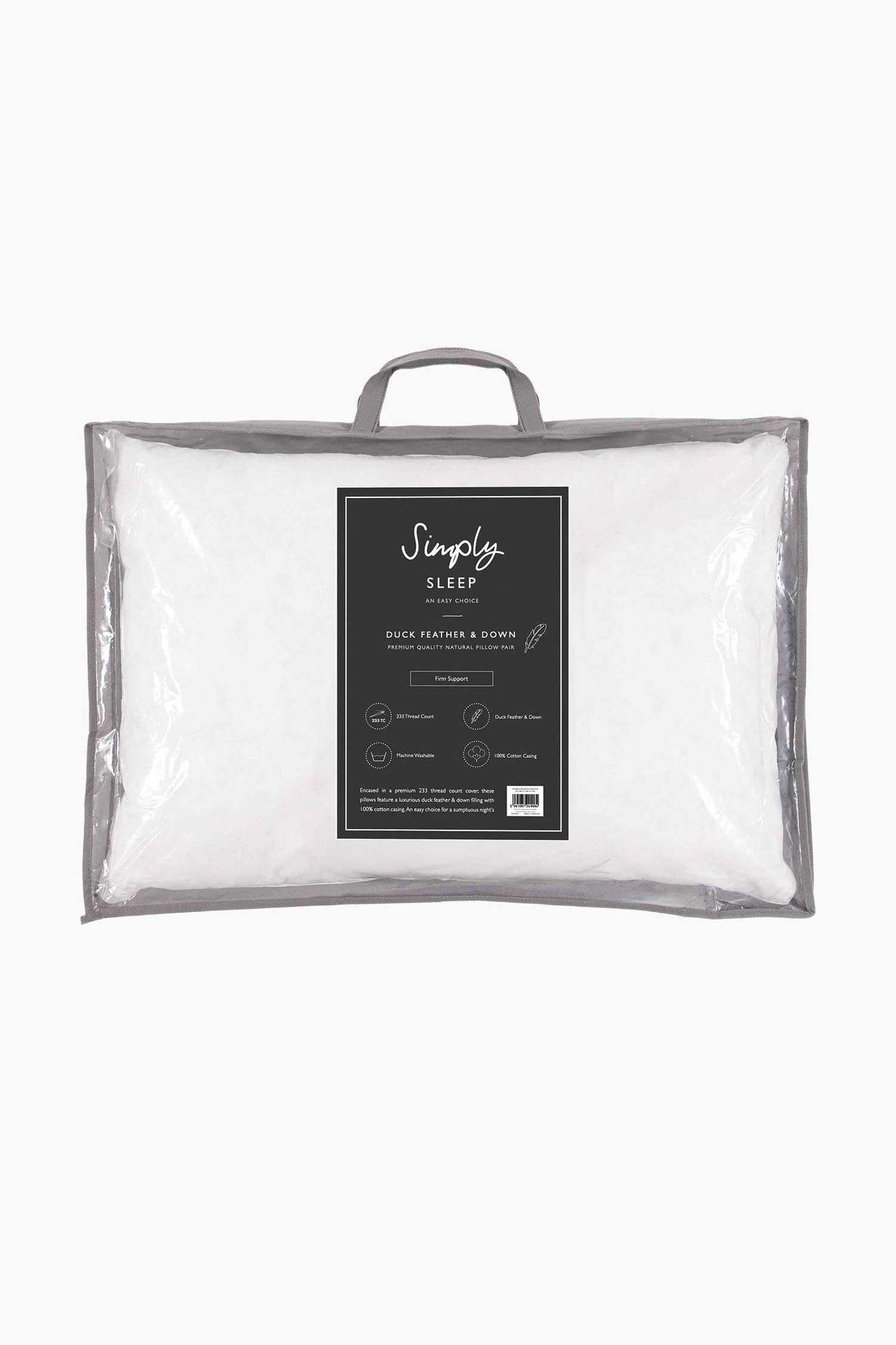 Duck Feather & Down Pillow PairModel