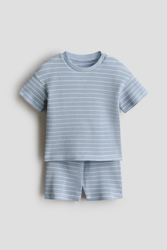 Детские топы H&M 2-piece Waffled Cotton Set