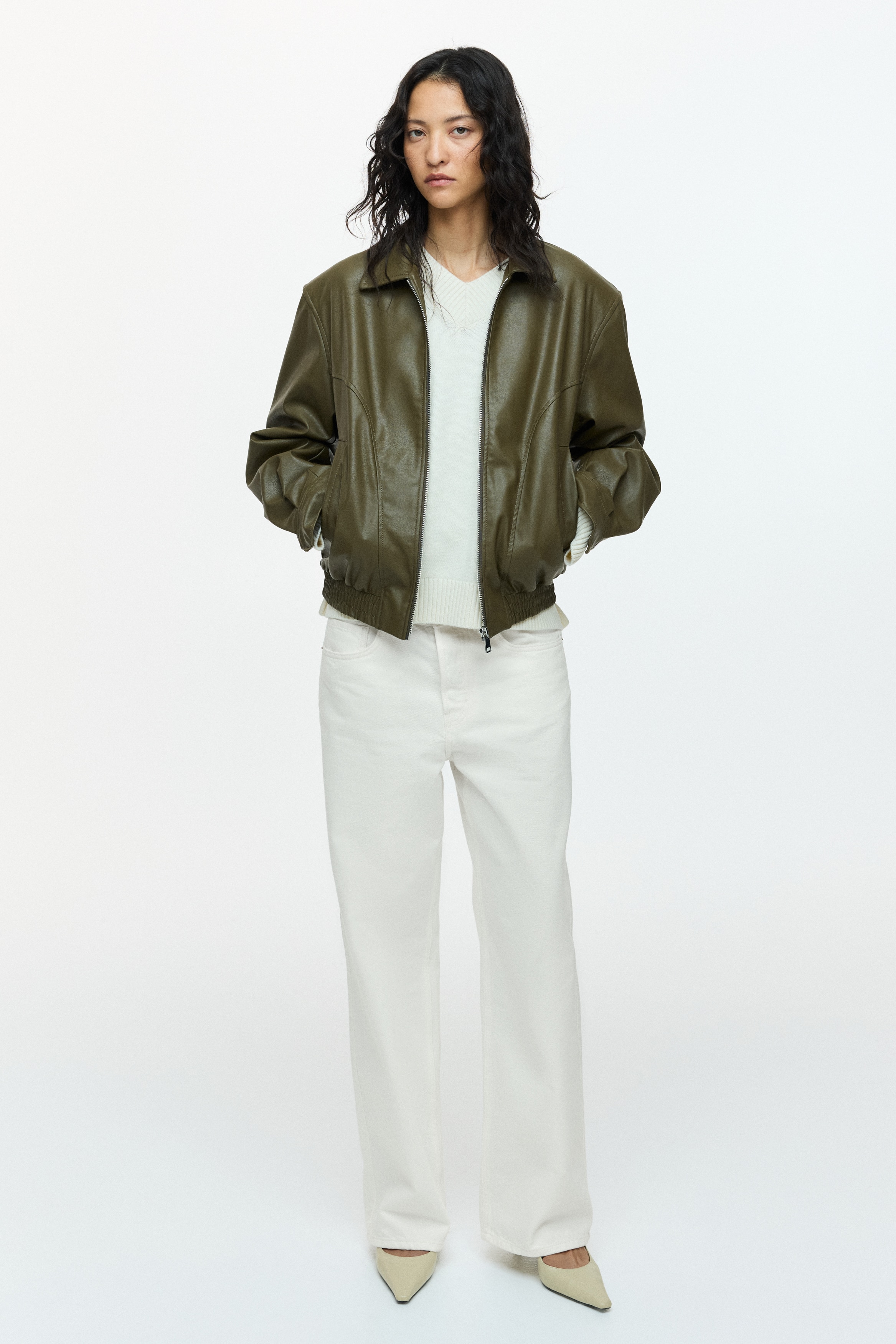 Wide Regular Jeans - Blanc/Marron foncé/Bleu denim/Bleu denim clair