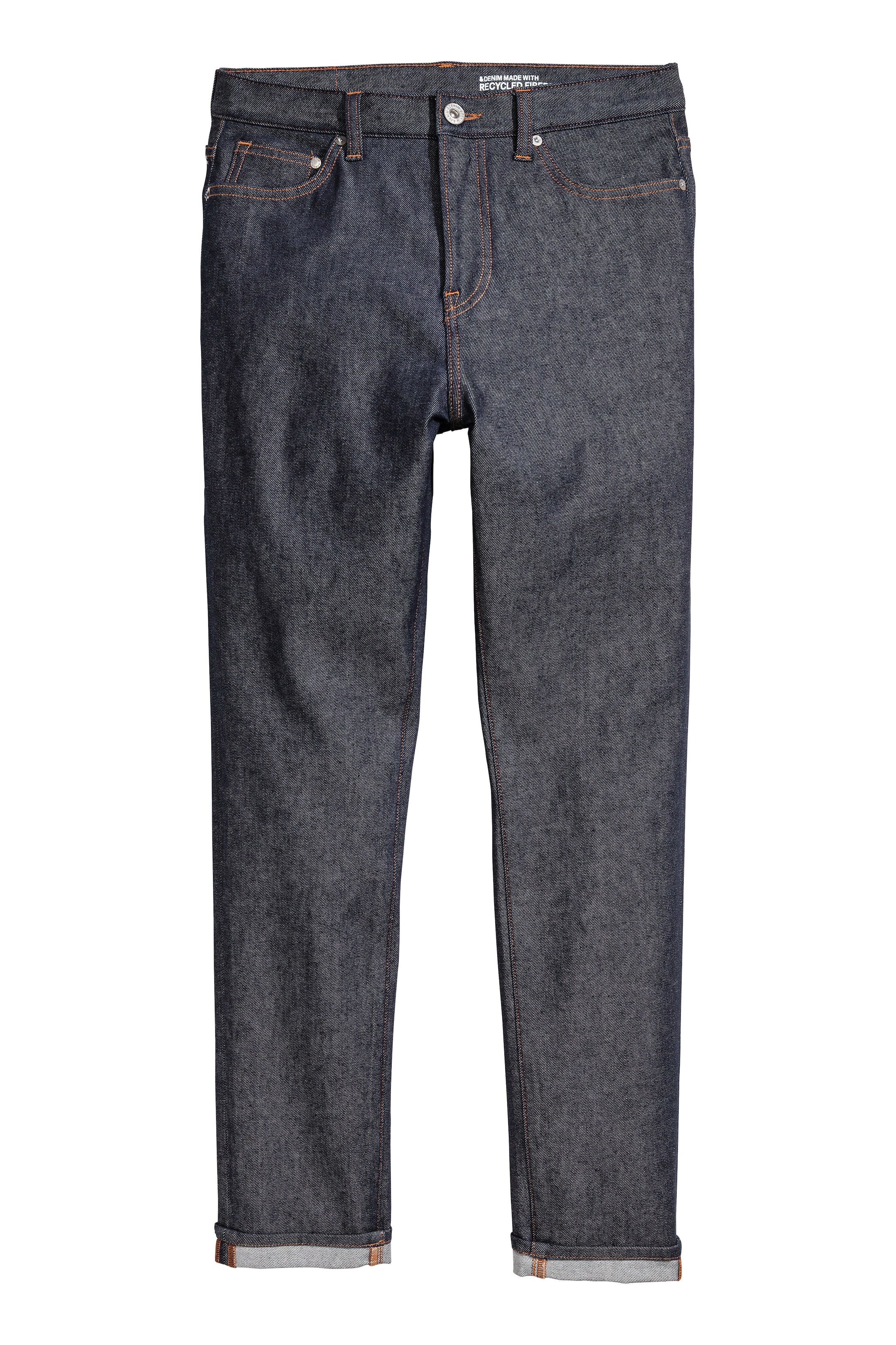 View larger image: Relaxed Skinny Jeans - Dark denim blue/Raw - Men | H&M GB 1
