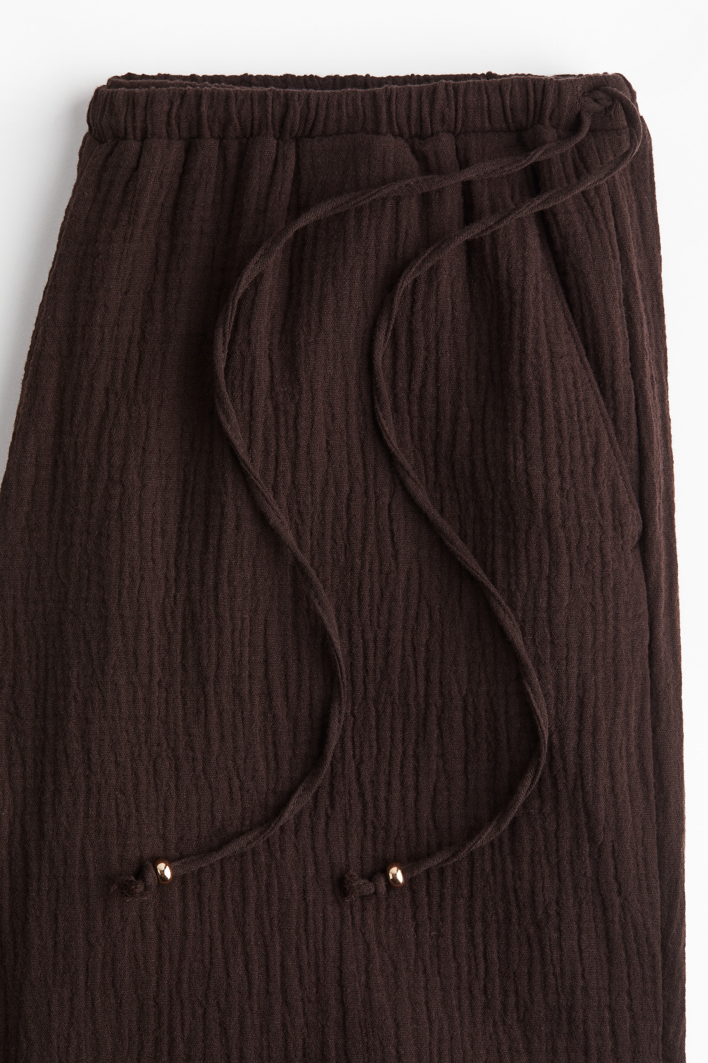 Wide drawstring trousers