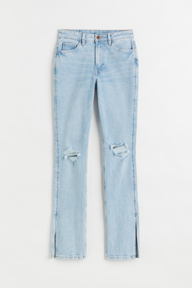 Skinny High Jeans - Blu denim chiaro/Grigio scuro - 1