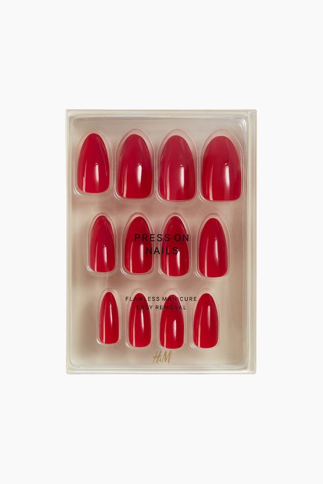 Press-on Nails - Red/Firecracker/Cloud Vibes/Midnight Berry/Blue Jean Babe/Tickled Pink/Violet Whisper/Cocoa Veil/Memories/Minted Lemonade - 1