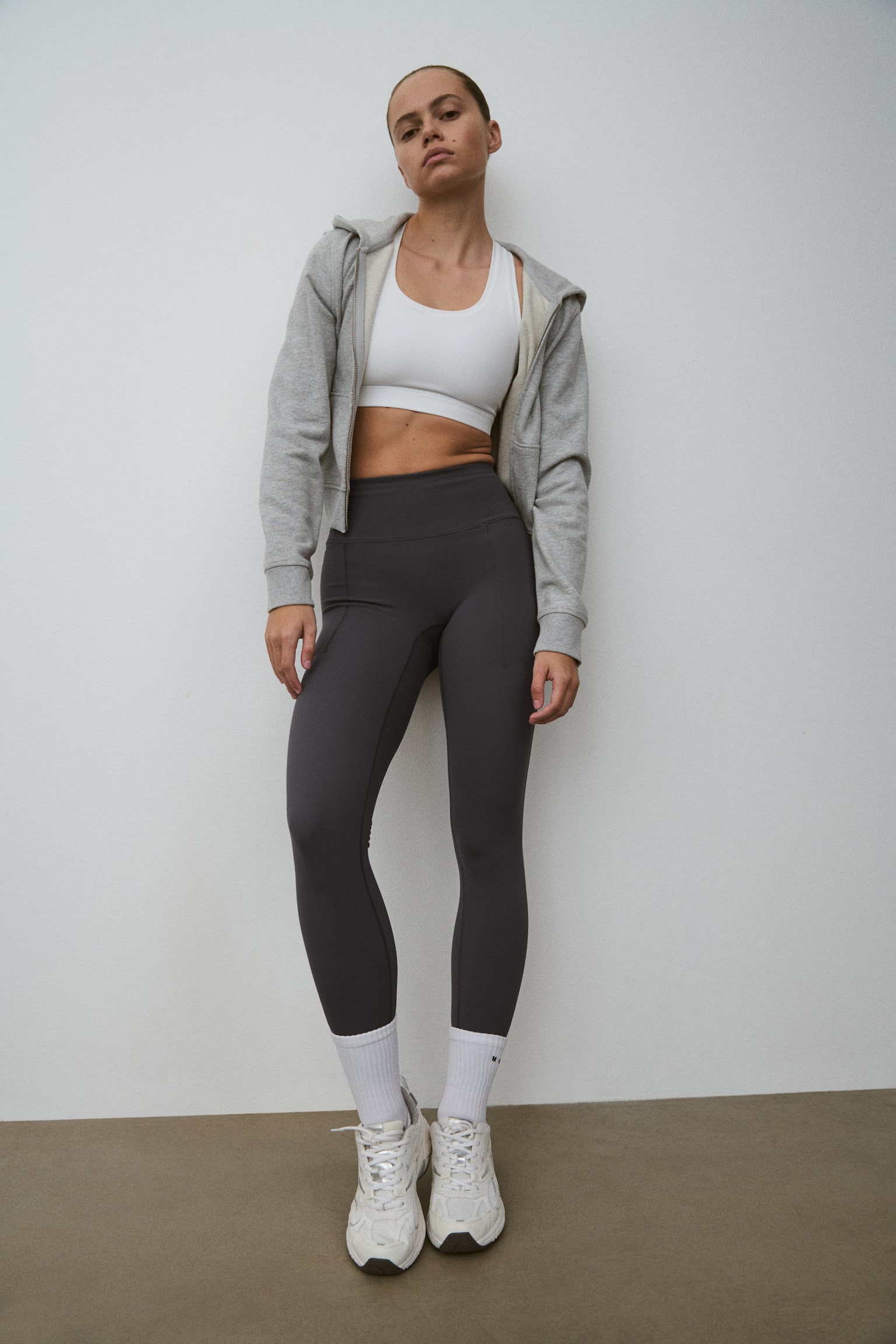 Running leggings with ShapeMove™ - Dark grey - 6