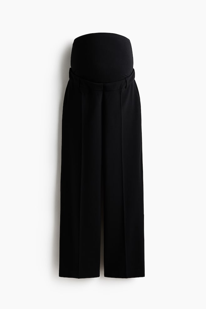 MAMA Wide-Leg Dress Pants - Black/Gray - 1
