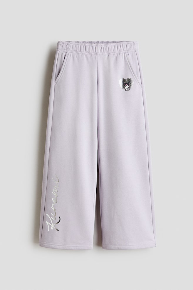 Sweatpant Joggers with Printed Motif - Light purple/Kuromi/Pink/Snoopy/Light gray melange/Snoopy - 1