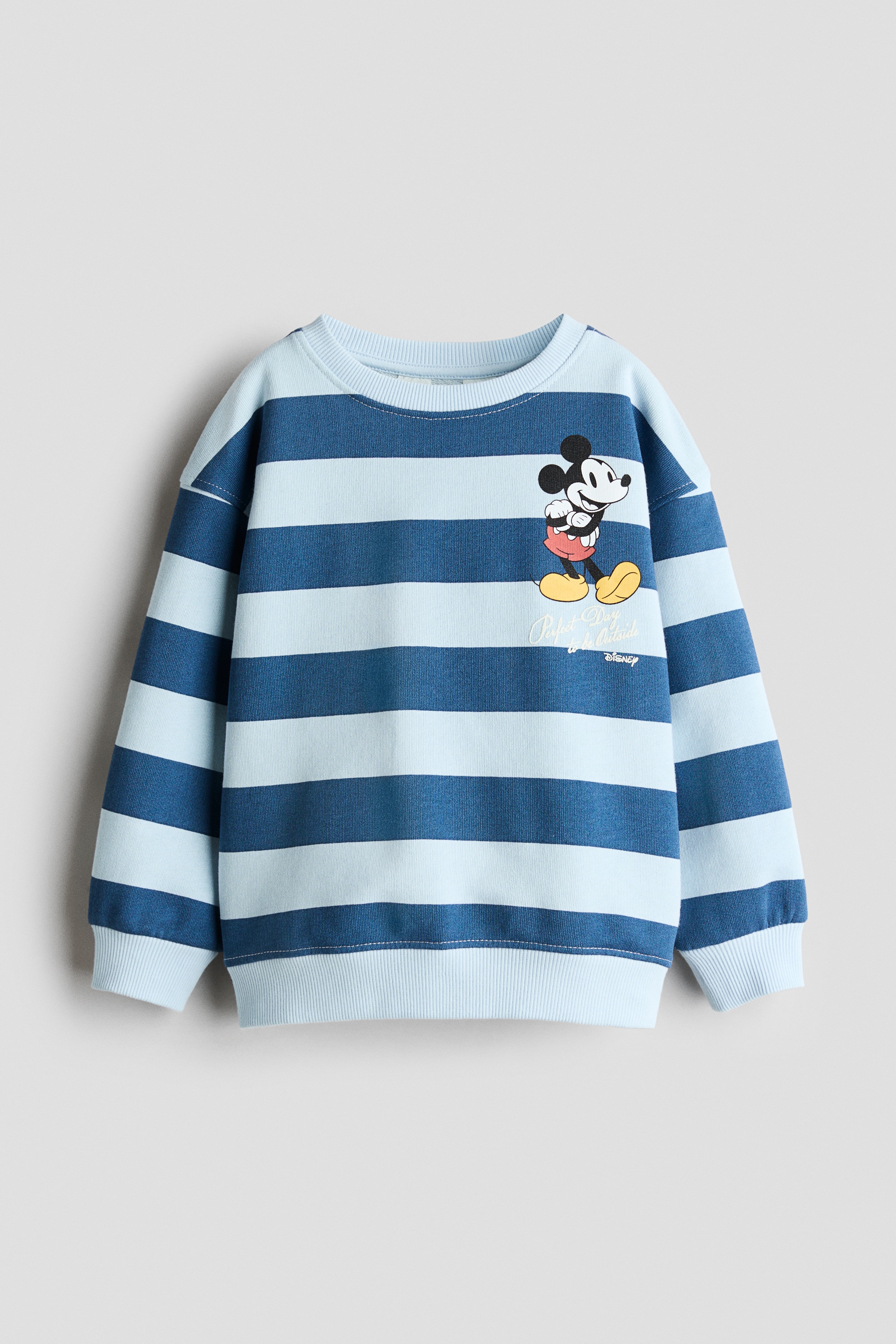 Printed brushed-inside sweatshirtModel