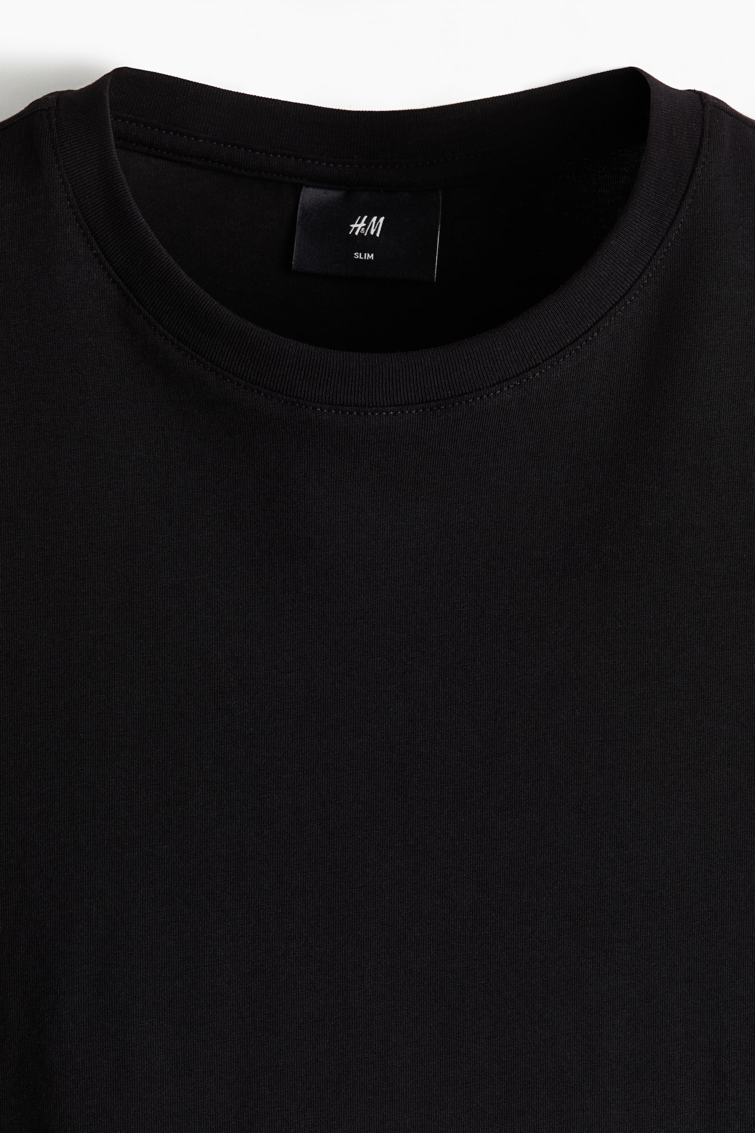 3-pack Slim Fit T-shirts - Light grey marl/Black/White/Light blue/Black - 2