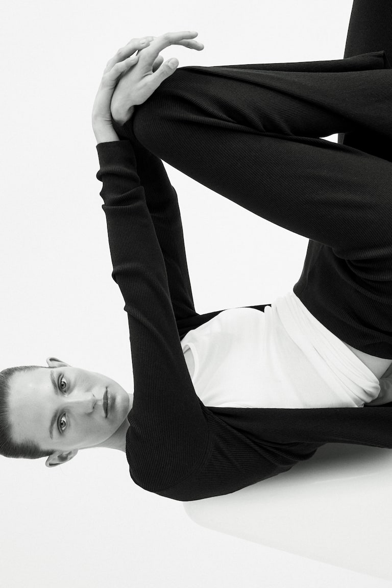 Pantalone od rebrastog pletiva