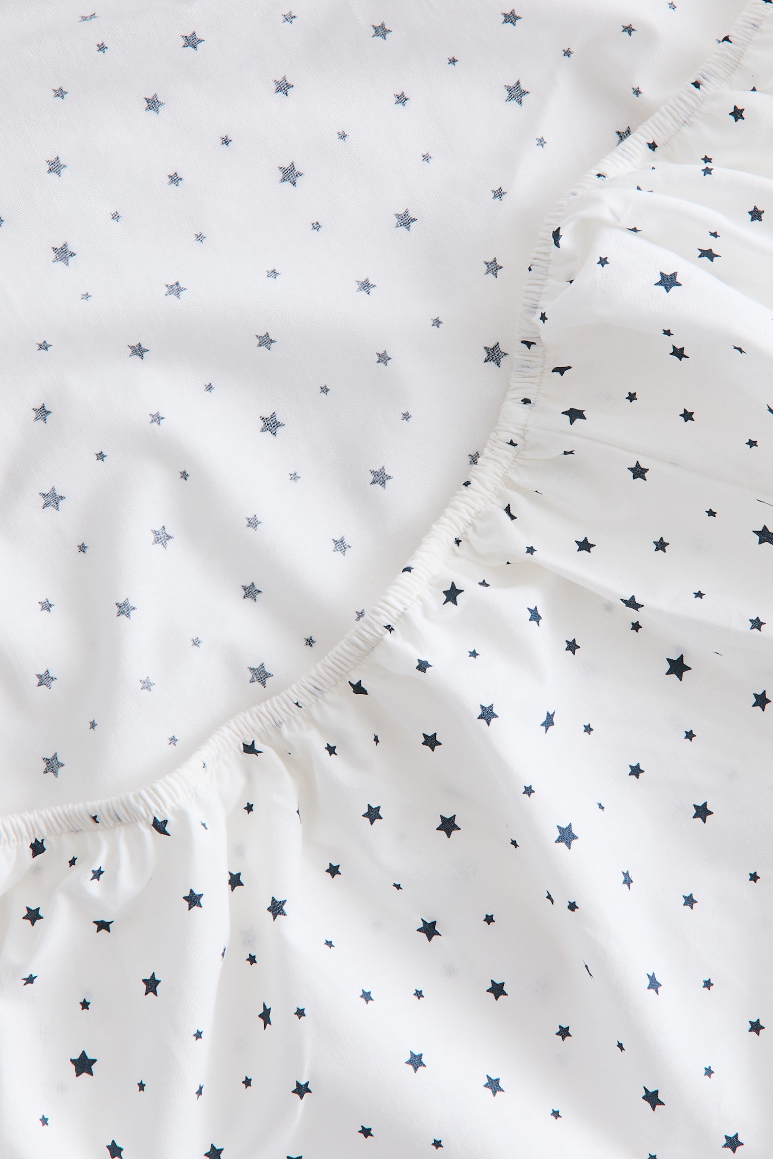 Patterned cotton fitted sheet - White/Stars/Light beige/Dinosaurs/Green/Dinosaurs/White/Spotted/Light beige/Unicorns/White/Rainbows/Light green/Vehicles/White/Clover/White/Hearts/Light pink/Fruits - 2