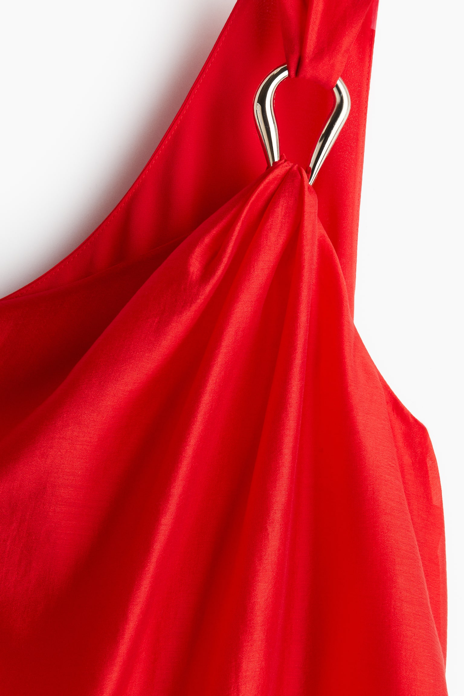 One-shoulder mini dress - Bright red - 7