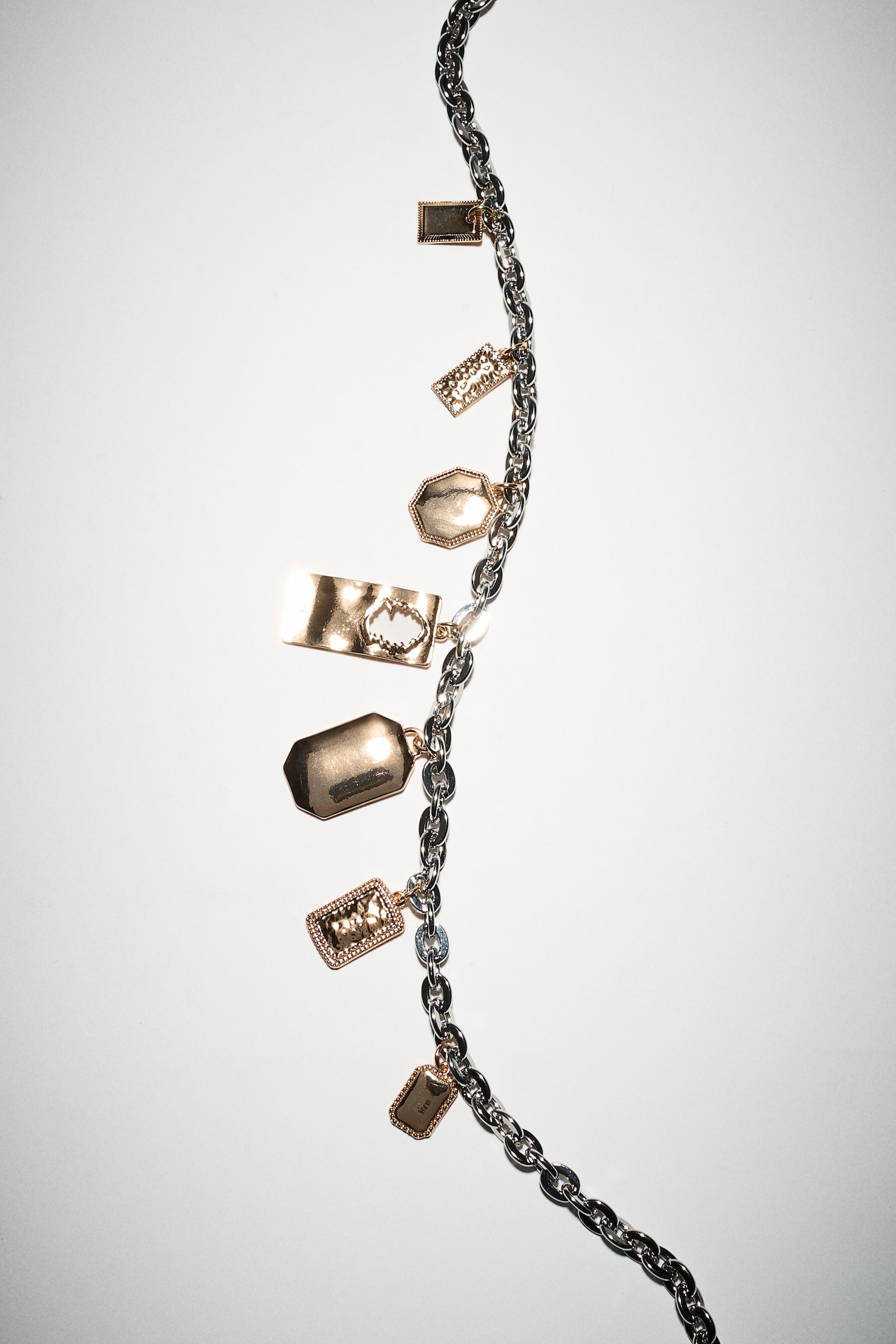 Charm necklace - Gold-coloured/Silver-coloured - 1