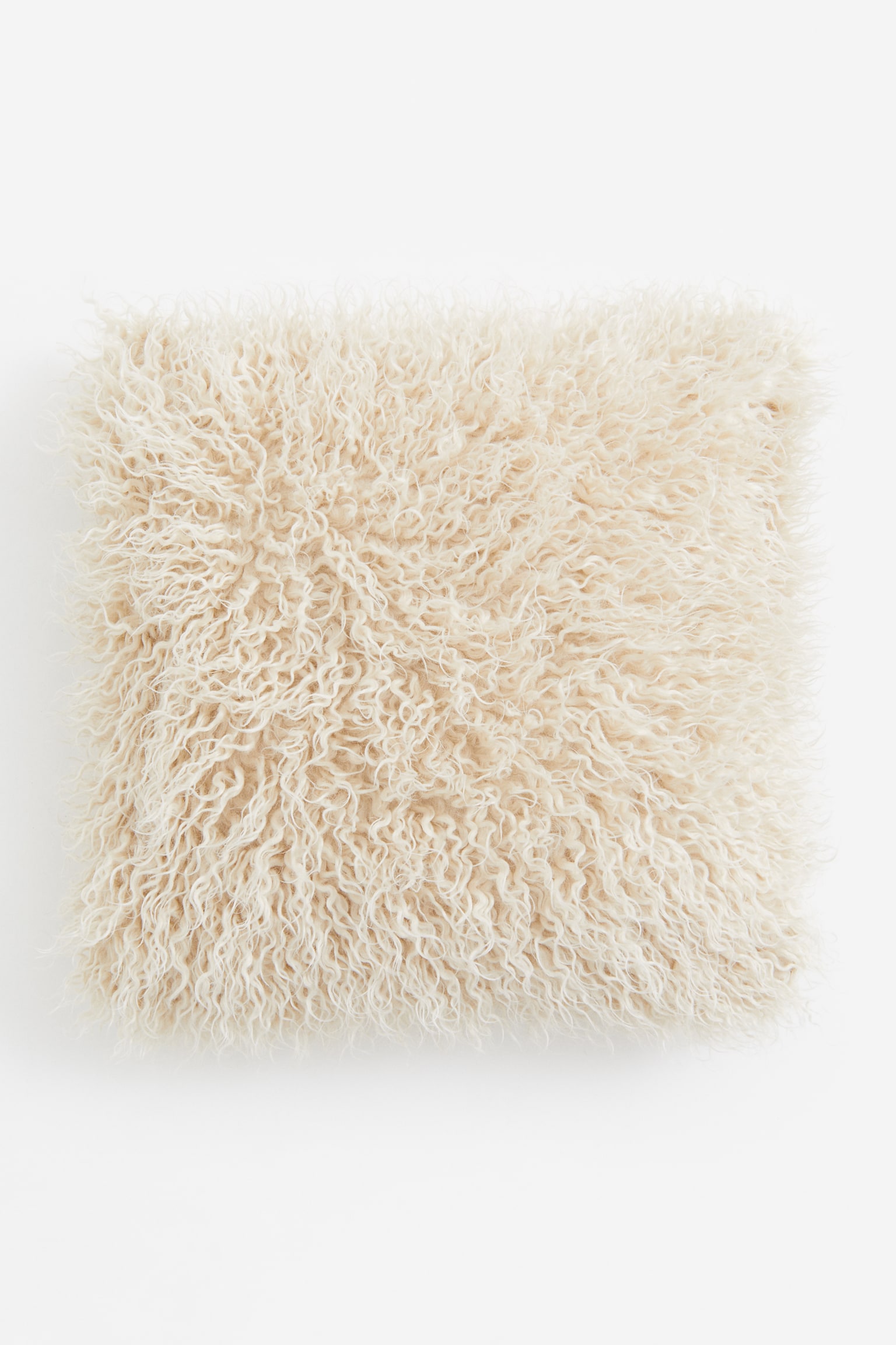 Fluffy cushion cover - Light beige - 1