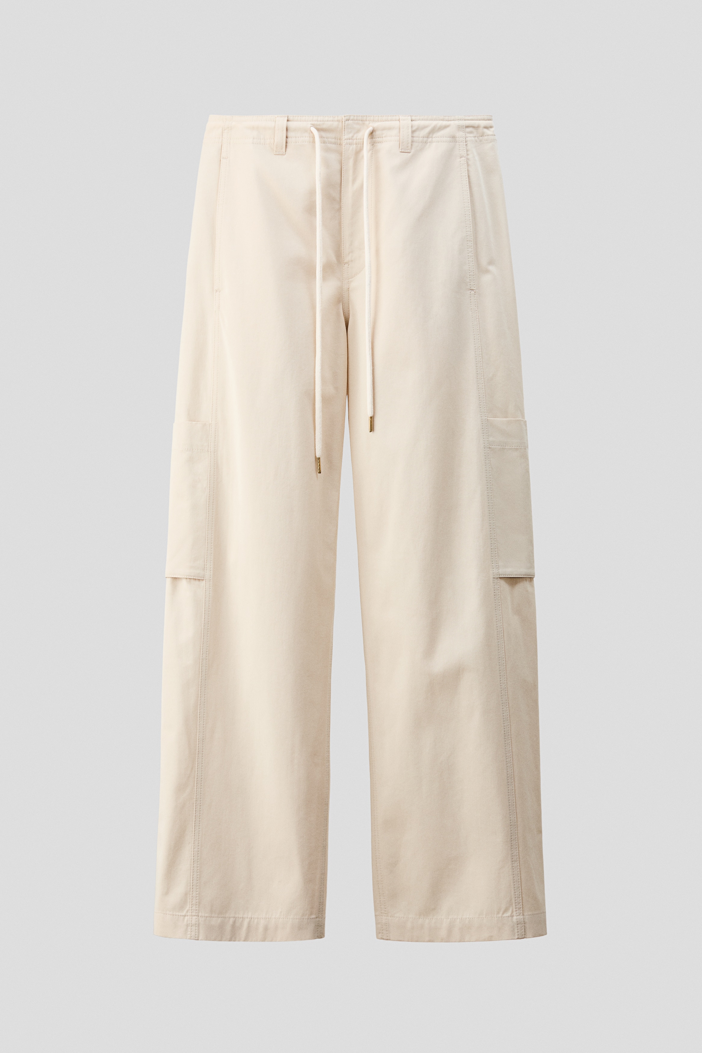 Kargo Pantolon Loose Fit - Açık bej