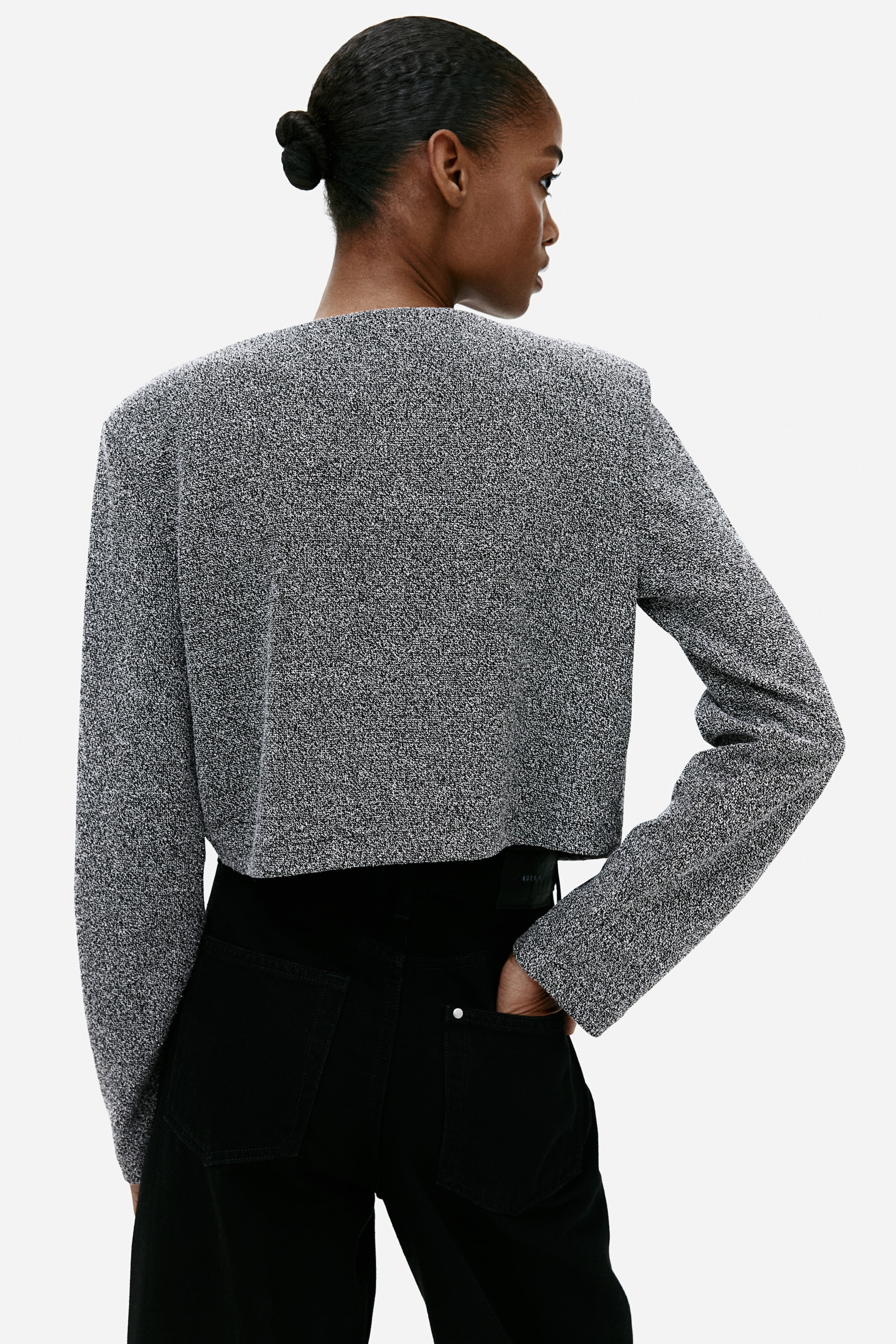 Shoulder-Pad Cardigan