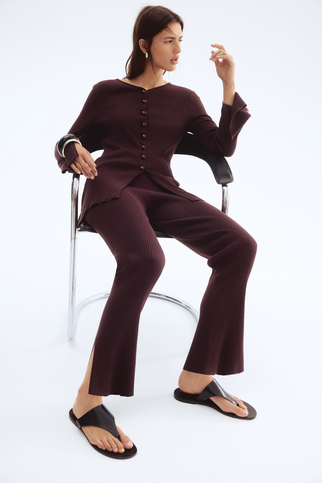 Rib-Knit Pants - image 3