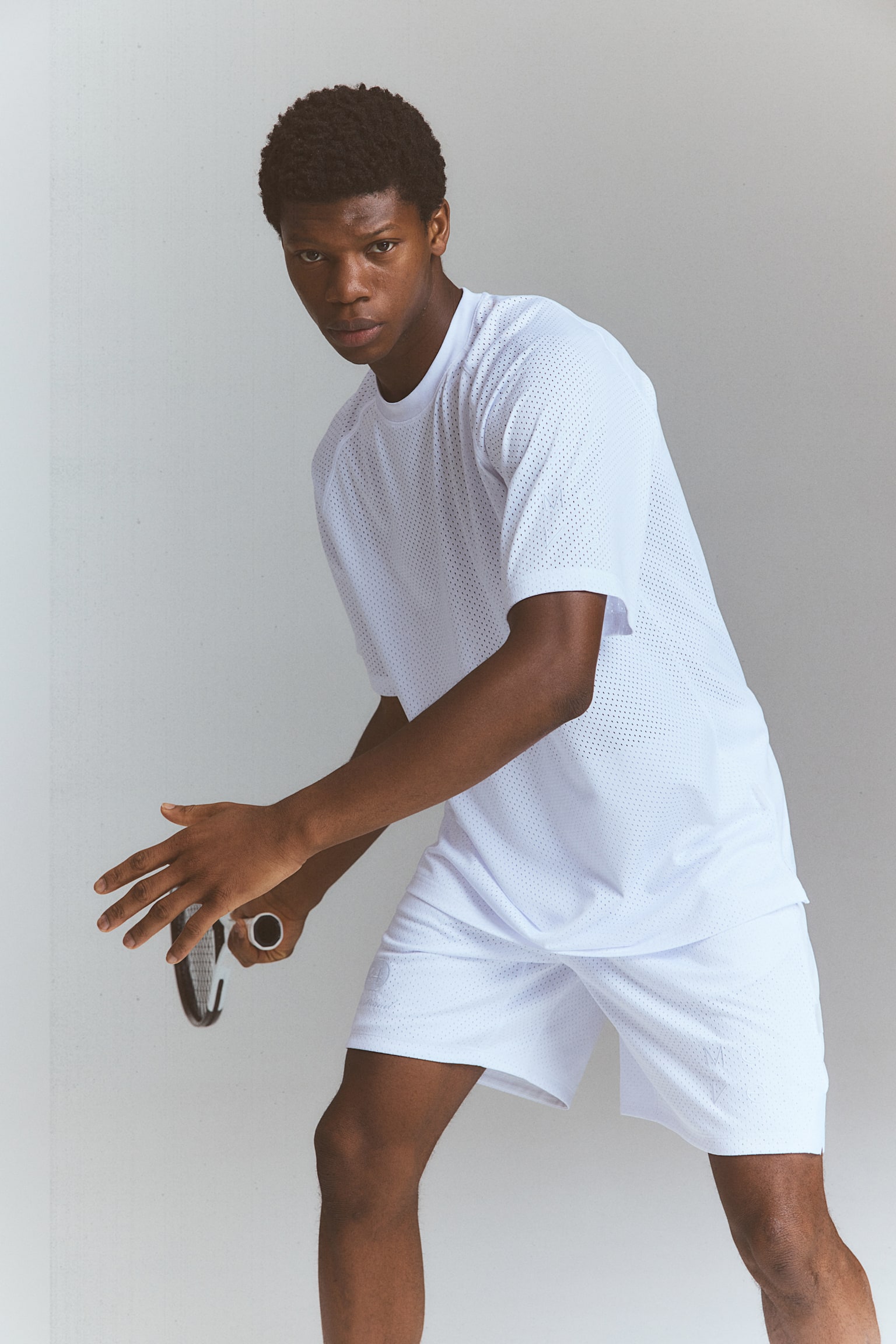 DryMove™ Mesh Activewear Tee - White/Black/Move 90/Black - 4