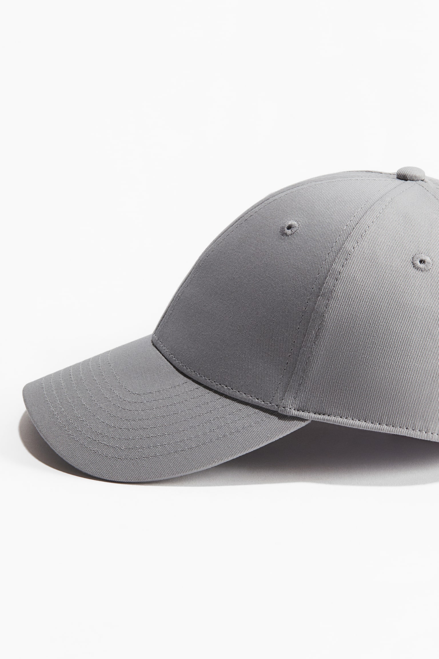 Cotton twill cap - Grey/Black/Dark beige/Dark grey/Dark beige - 2