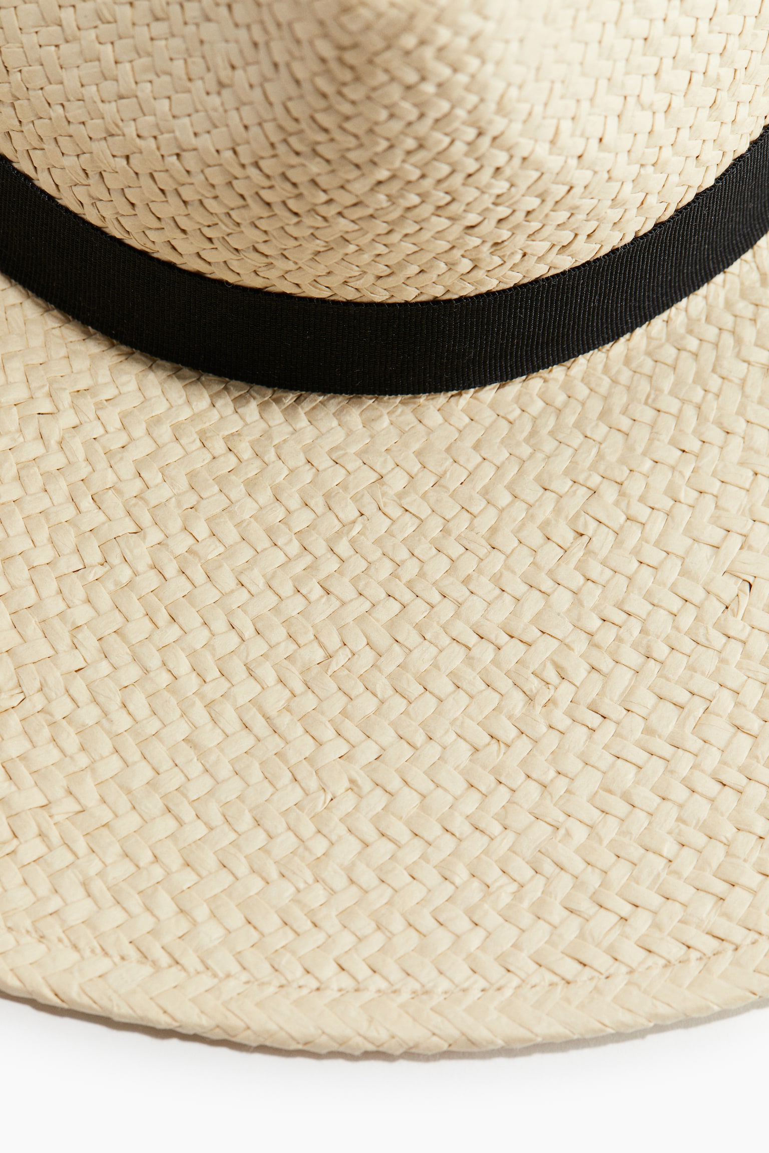 Straw fedora hat - Light beige - 5