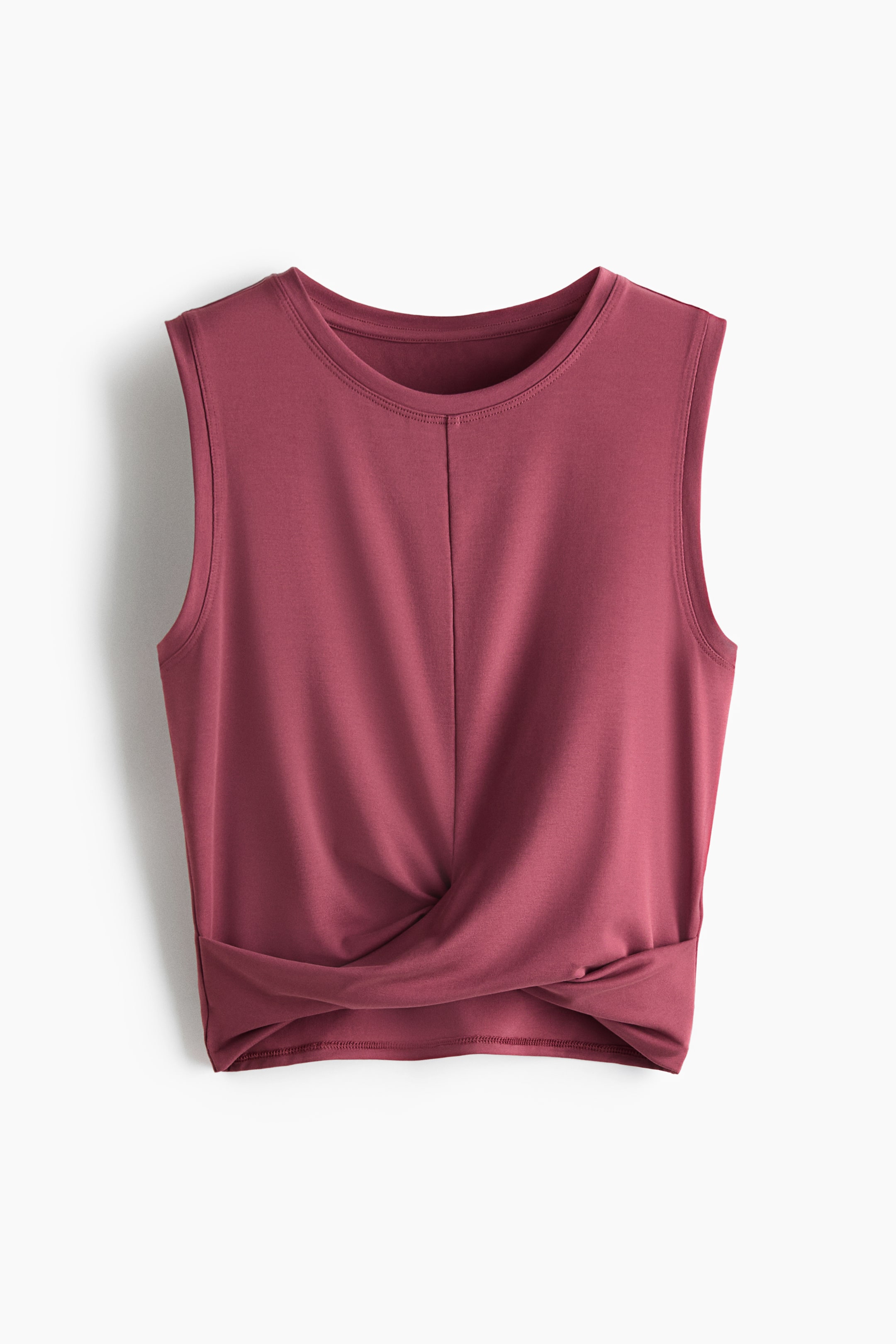 Camisole de sport près du corps à détail torsadé
