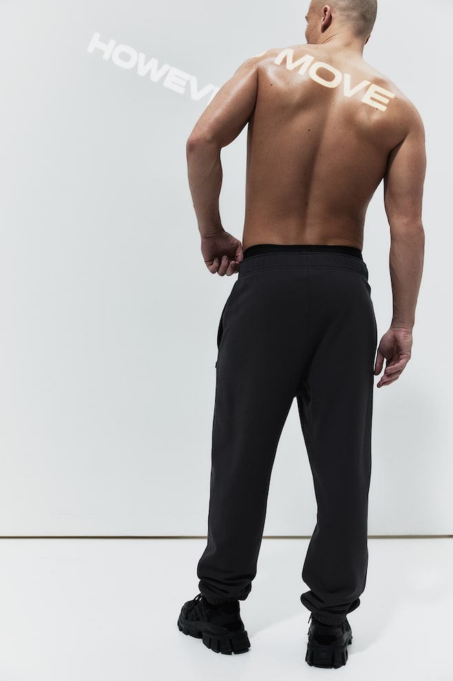 Pantalon jogger de sport ample DryMove™ - Gris foncé/Noir - 4