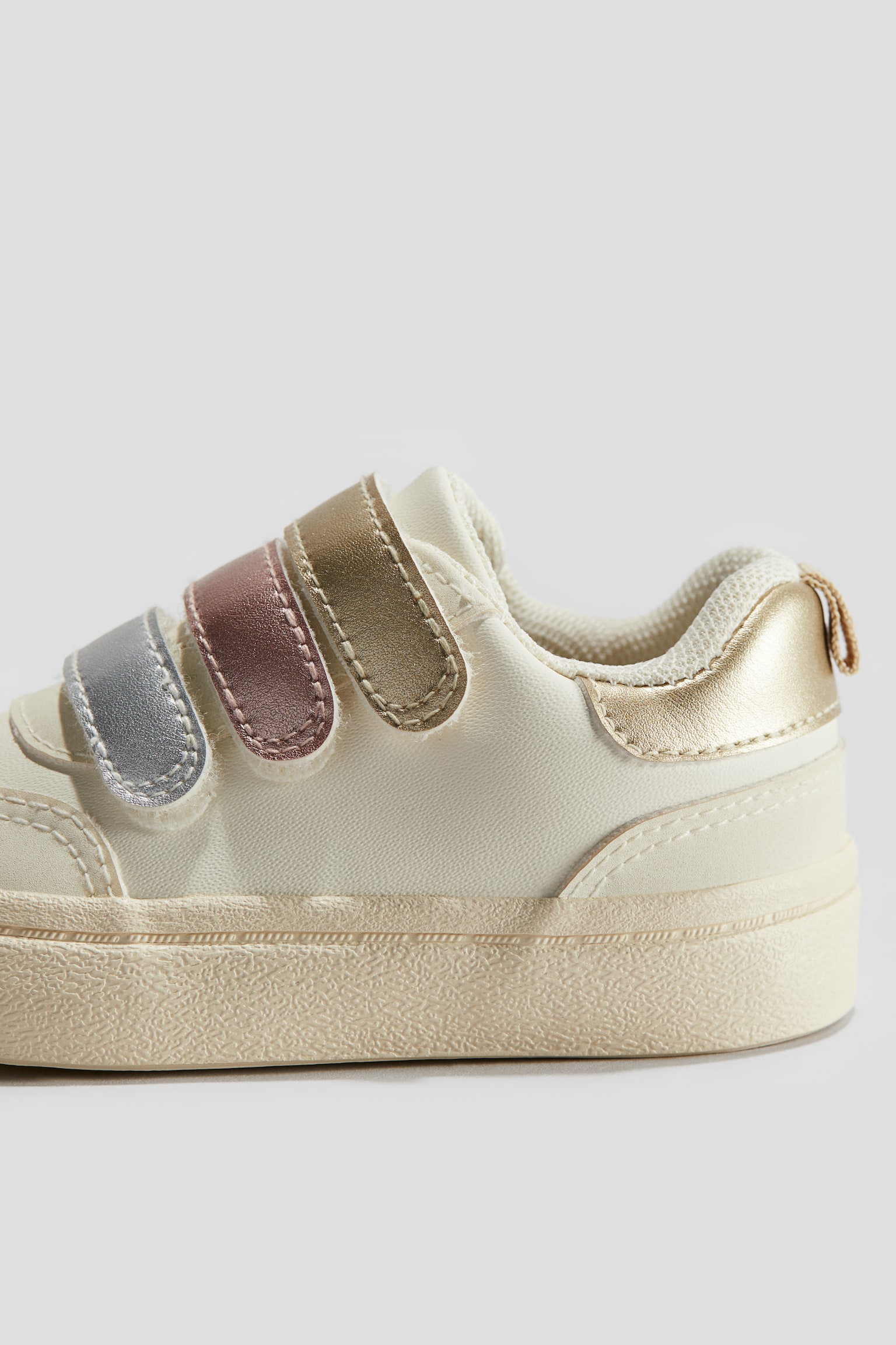 Trainers - Cream/Metallic shimmer/White - 3