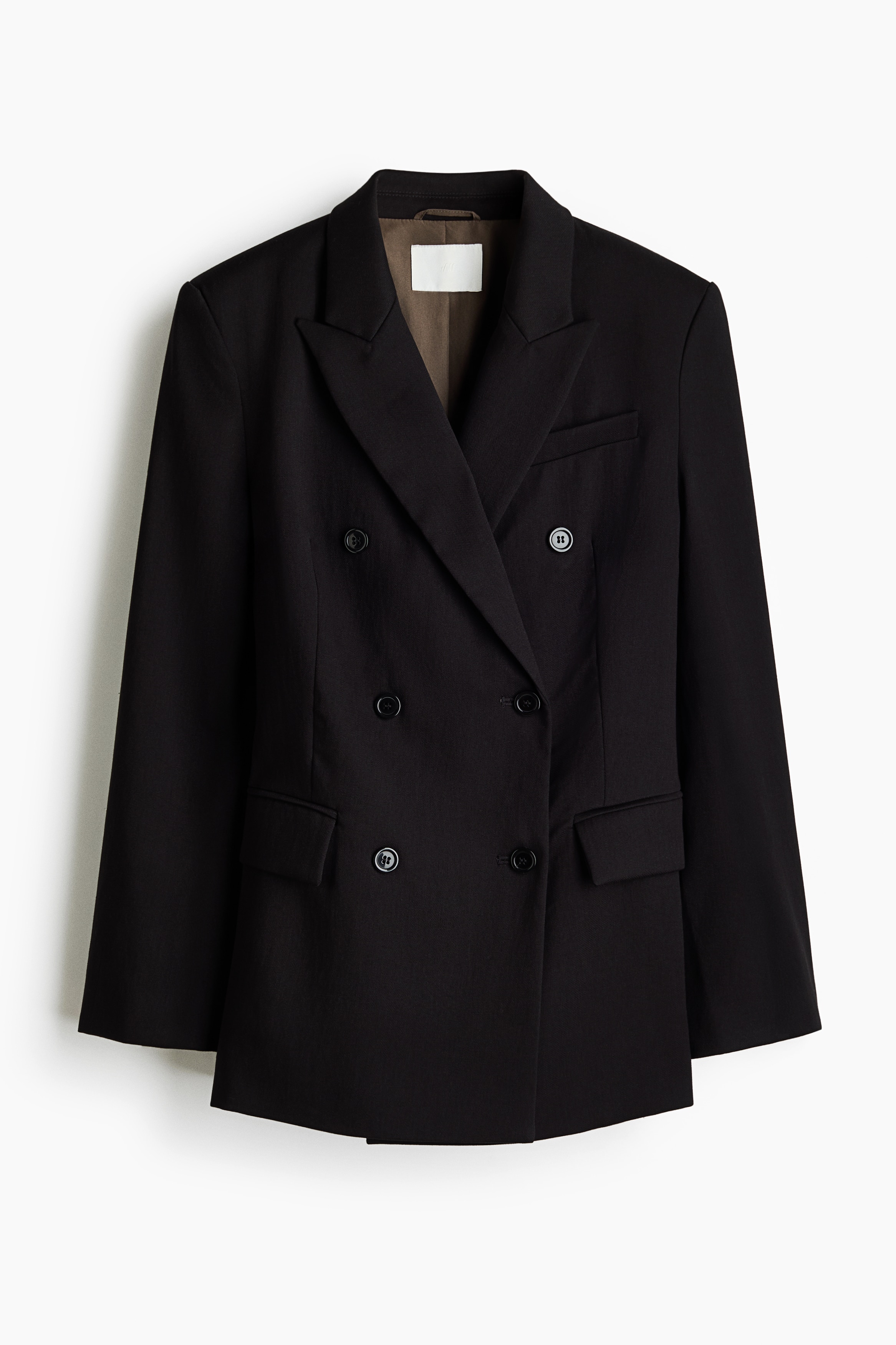 Double-breasted blazer - Black/Mole