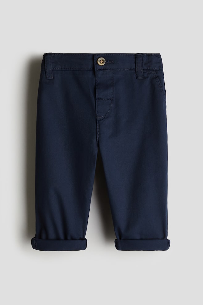 Baumwollchino - Marineblau - 1