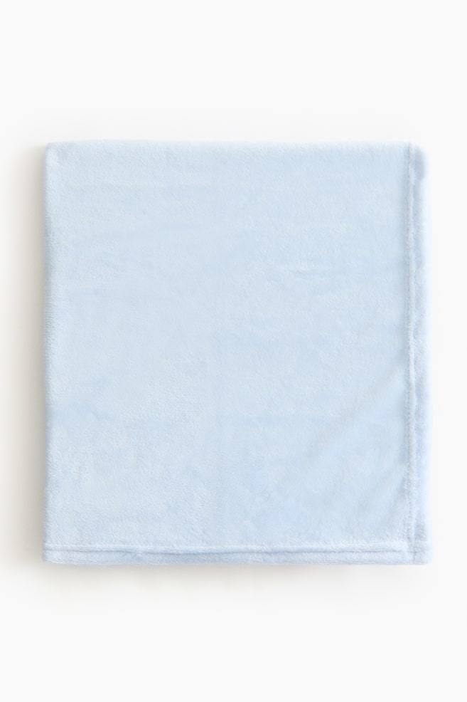 Babydecke aus Fleece - Hellblau/Hellrosa - 1