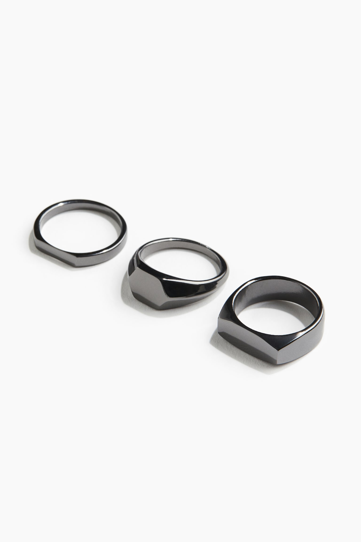 3-pack rings - Black - 1