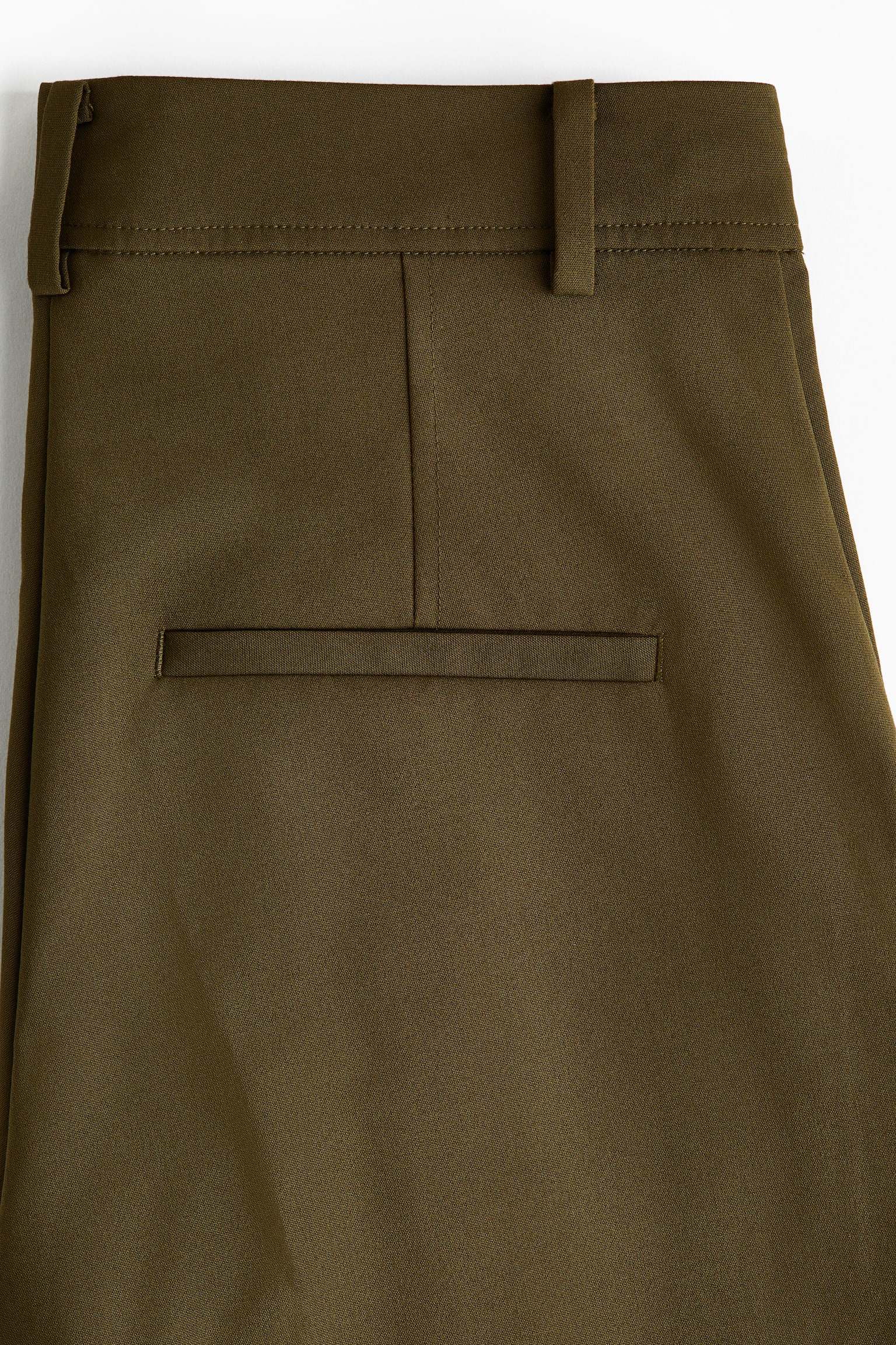 Szerokie spodnie - Ciemna zieleń khaki/Ciemnobrązowy/Czarny - 5
