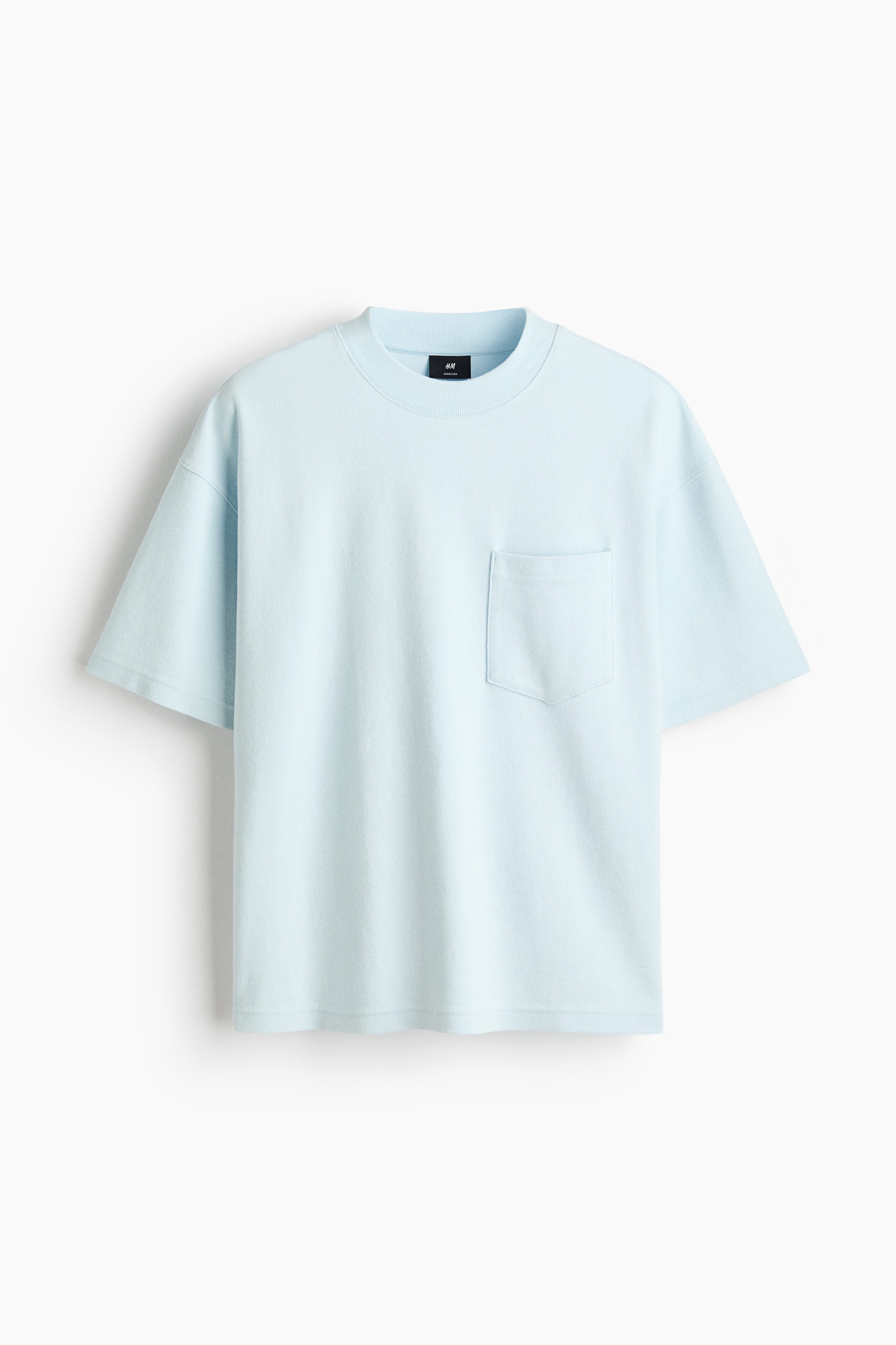 Oversized T-Shirt - Light blue/Cream