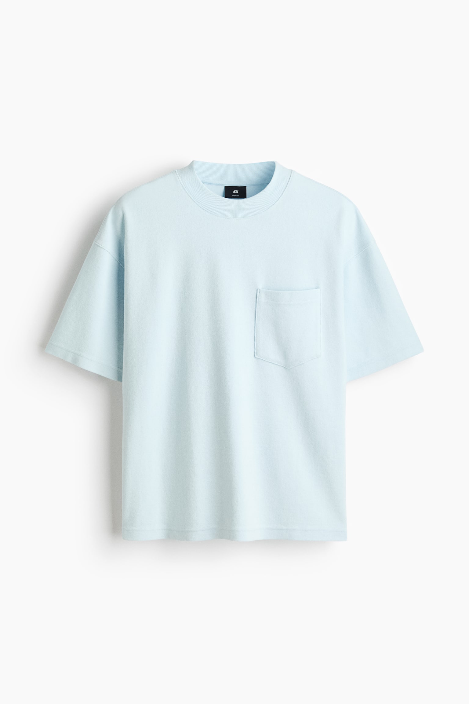 Oversized Fit T-shirt - Light blue/Cream - 1
