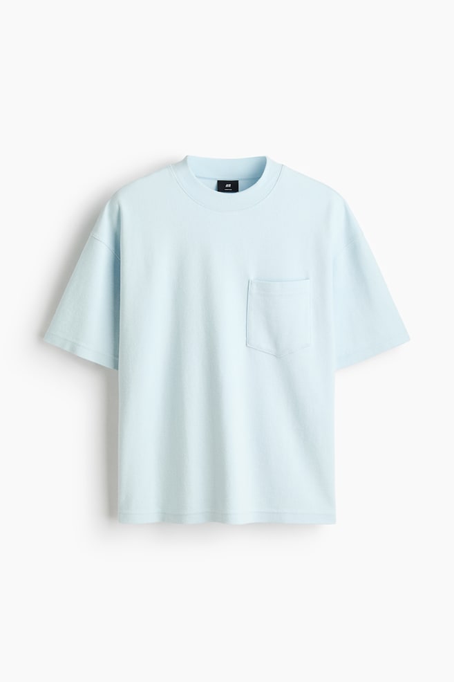 T-shirt Oversized Fit - Azzurro/Crema - 1