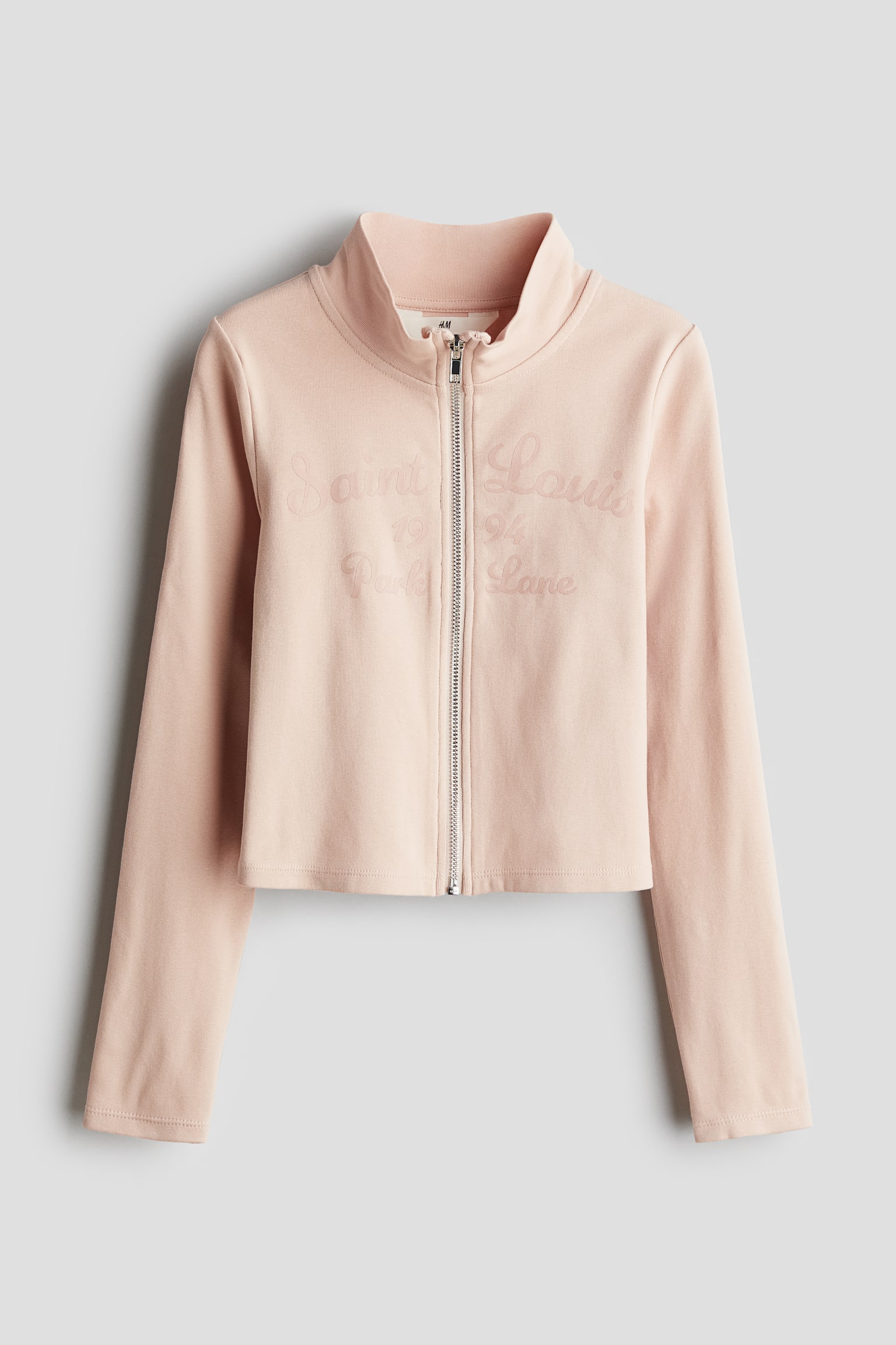 Motif-detail zip-through top - Light dusty pink/Saint Louis/Grey/Mill Blvd/Light dusty blue/Rose Lane - 1