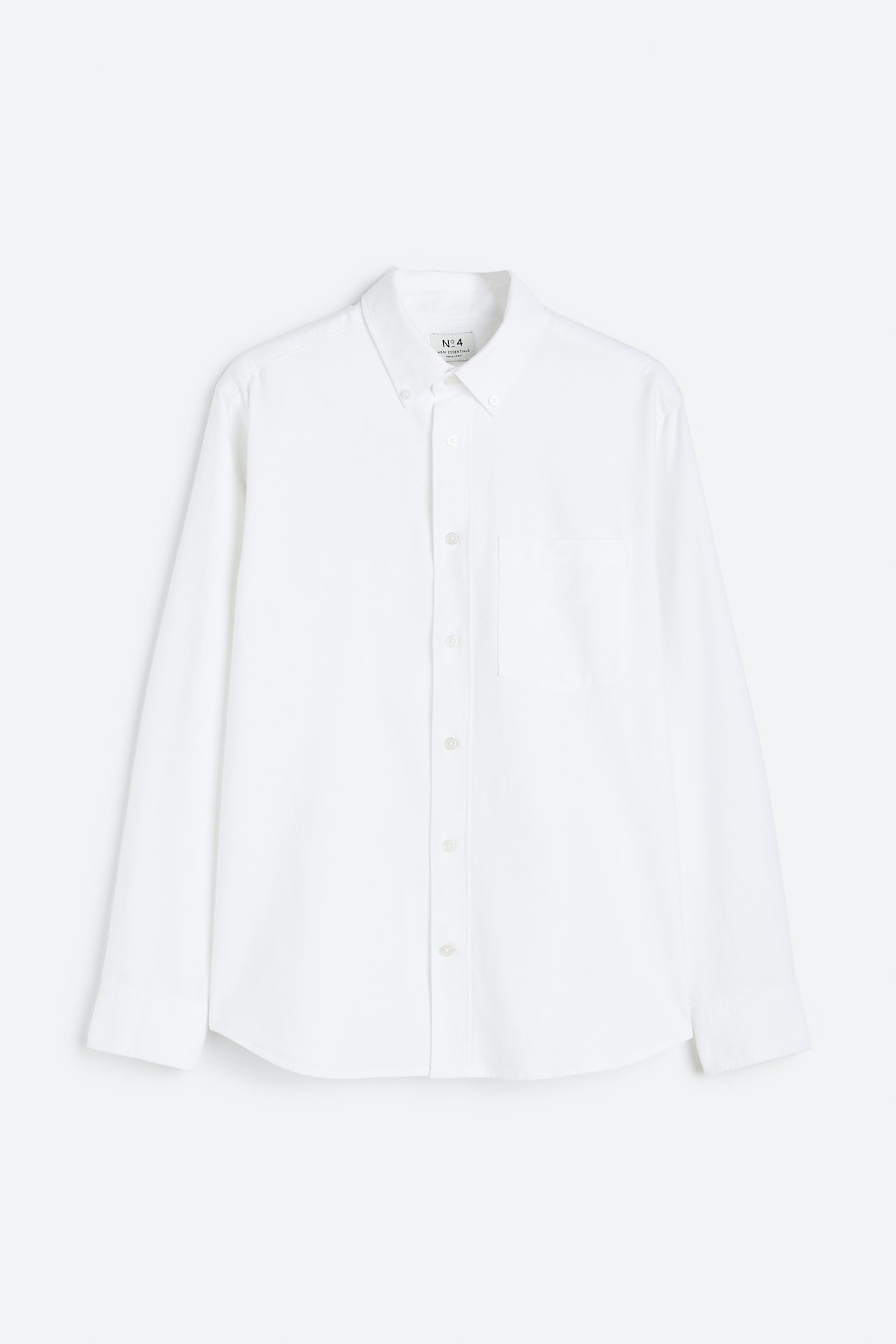 Regular Fit Oxford Shirt - Long sleeve - Regular length - White - Men ...